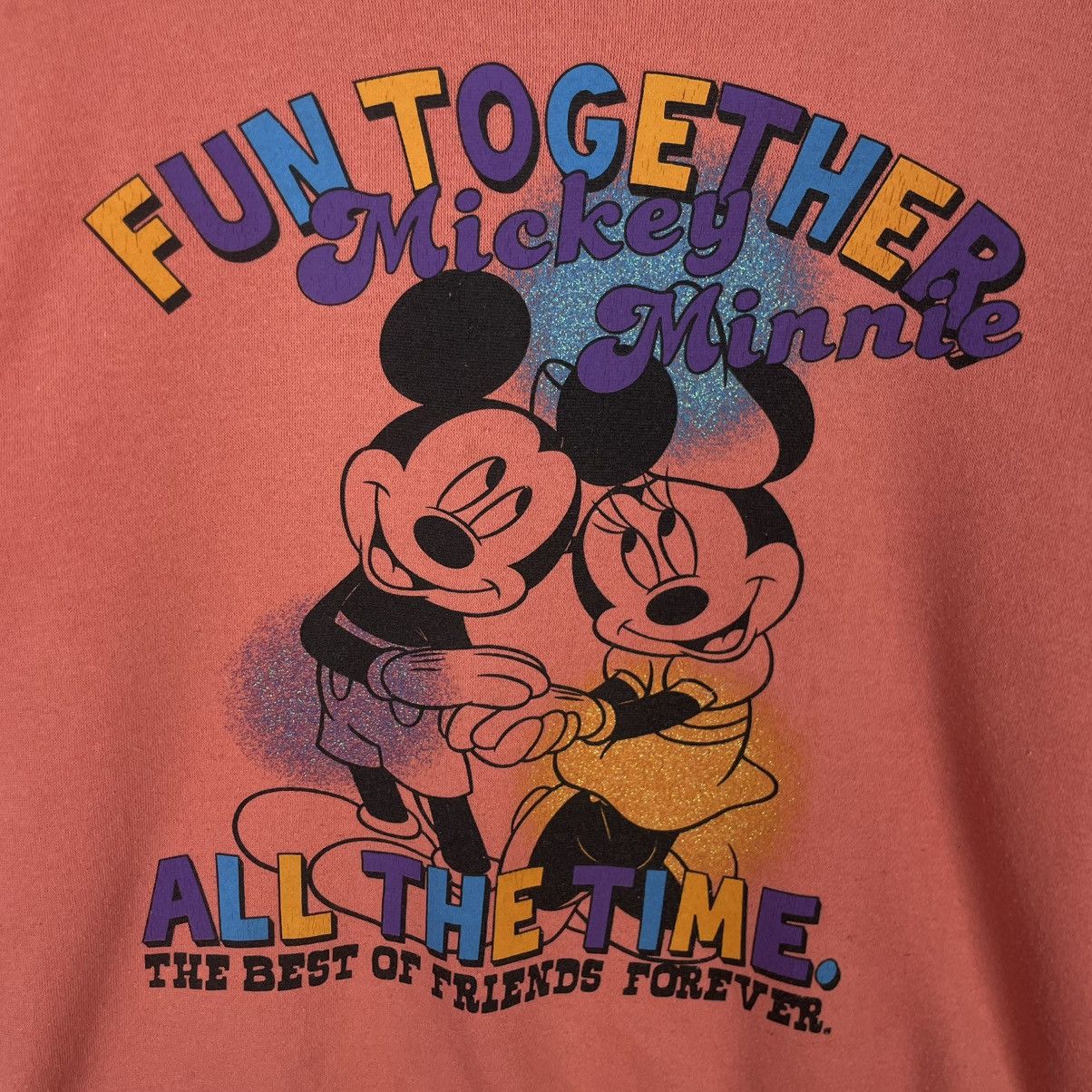 Designer × Vintage vintage Hoodie/sweater fun together Micky Minnie Size US L / EU 52-54 / 3 - 11 Thumbnail