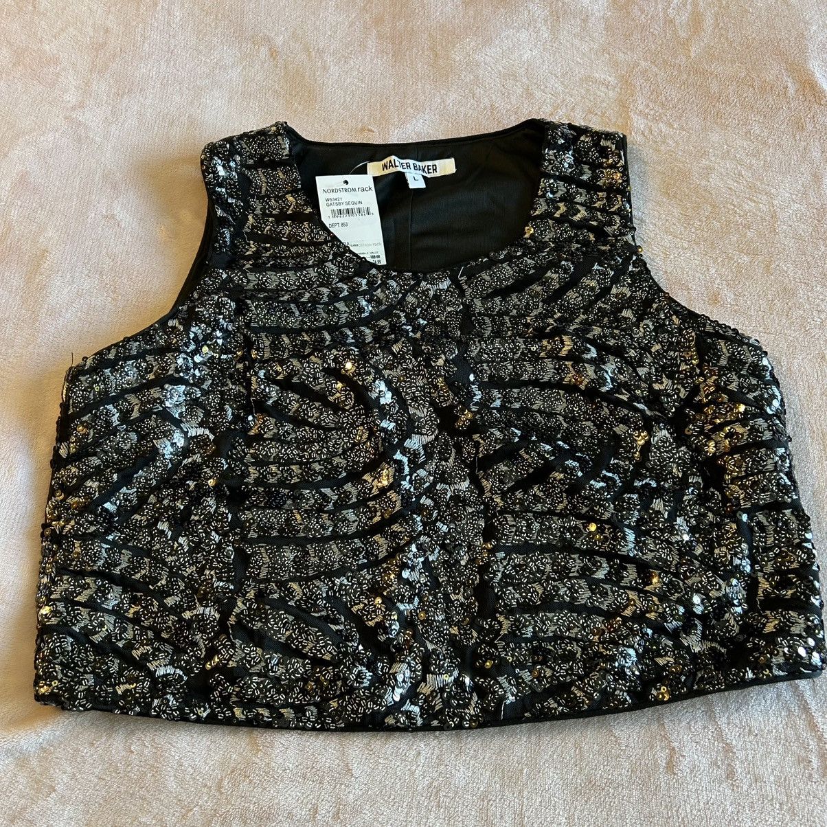 Other Walter Baker Jaylene Gatsby sequined sleeveless top L Size L / US 10 / IT 46 - 1 Thumbnail