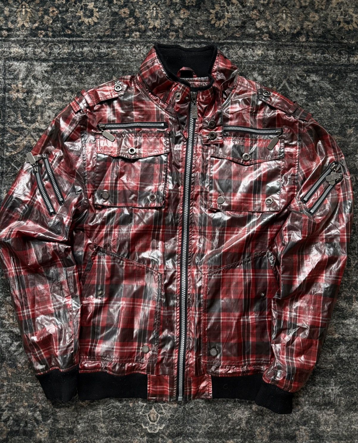 Other Rare 2000s Five Element Plaid bomber Jacket Size US XL / EU 56 / 4 - 7 Thumbnail