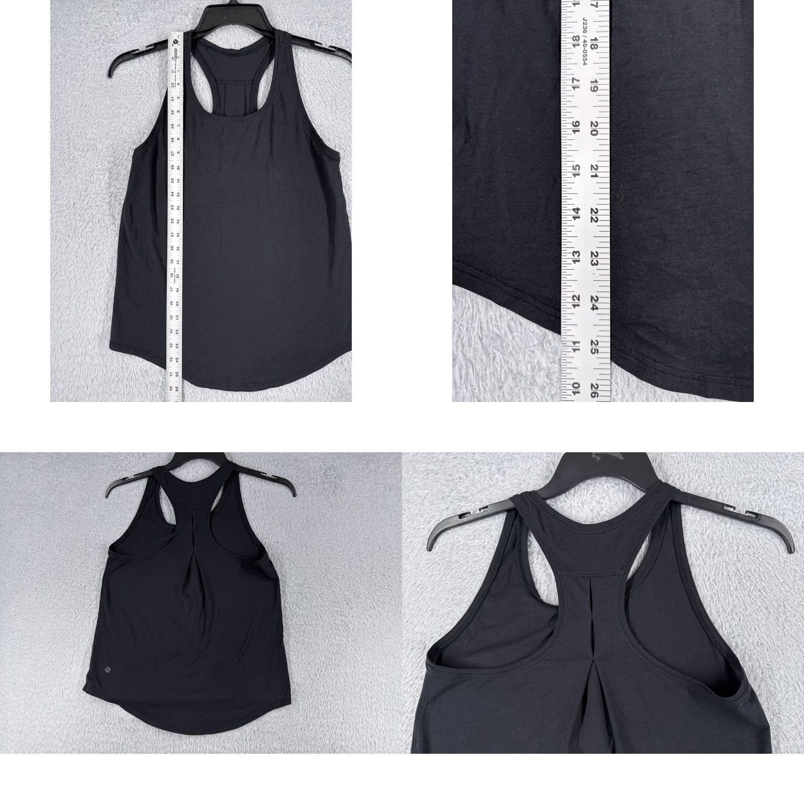 Lululemon Lululemon Shirt Women 4 Black Essential Tank Yoga Luon Fabric Racerback W1AZOS Size S / US 4 / IT 40 - 8 Thumbnail