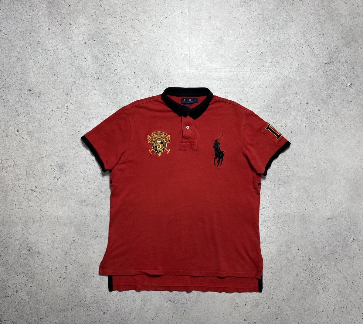Polo Ralph Lauren Polo Ralph Lauren Big Pony #3 Vintage Polo Shirt Size L Size US L / EU 52-54 / 3 - 1 Thumbnail