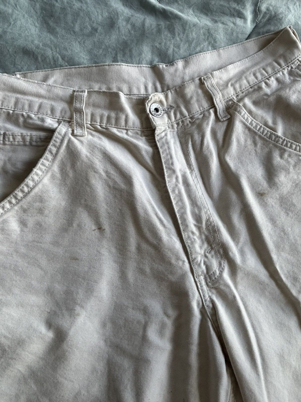 Levi's White Painters Pants Size US 32 / EU 48 - 9 Thumbnail