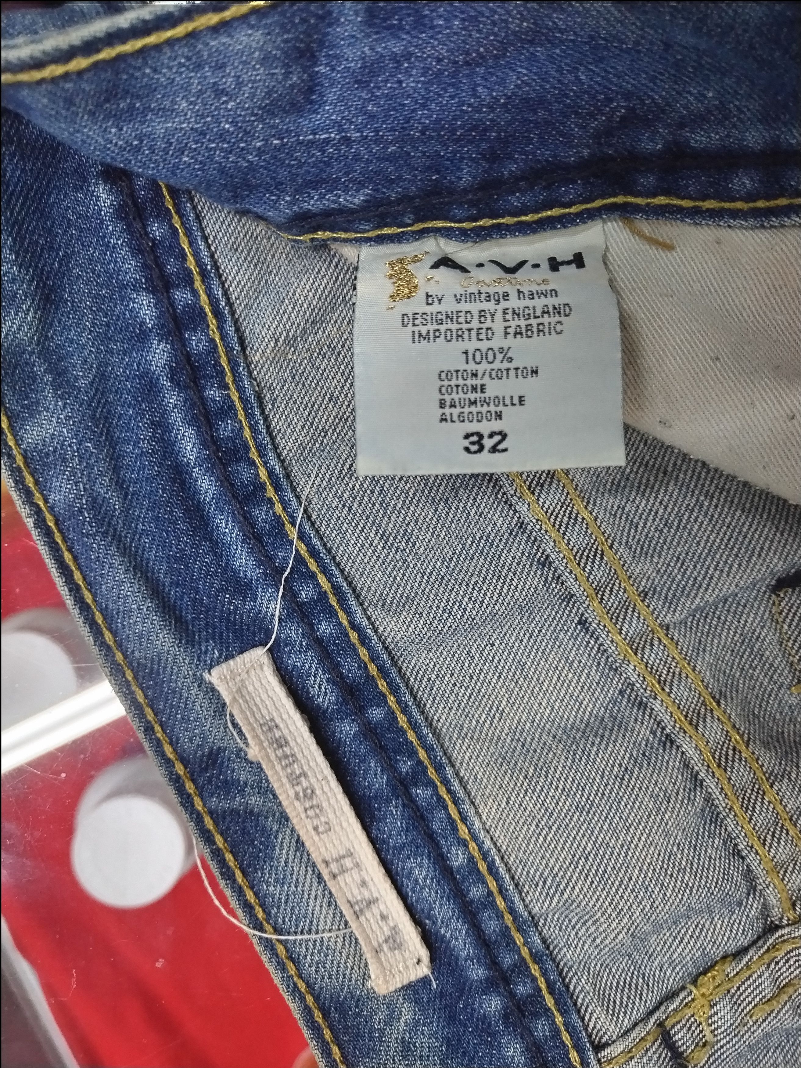 Marvelous patina & Distressed Design A.V.H jeans