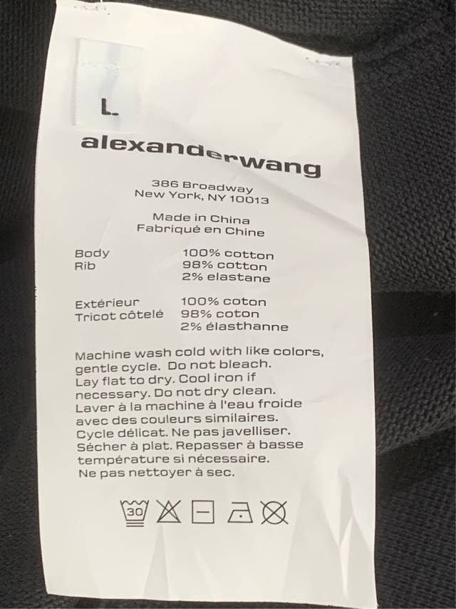 Alexander Wang Alexander Wang Women's Black Woven Logo Hip Skirt K26WX Size 30" / US 8 / IT 44 - 6 Thumbnail