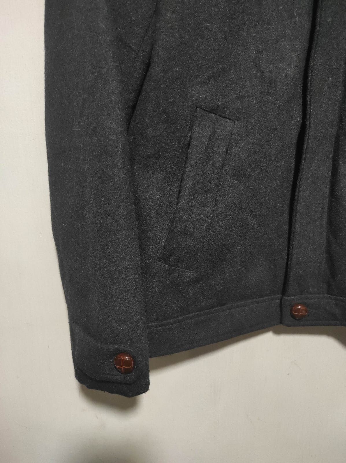 Japanese Brand HVC wool double zip fur hoodie jacket Ifsix LGB style Size US M / EU 48-50 / 2 - 4 Thumbnail