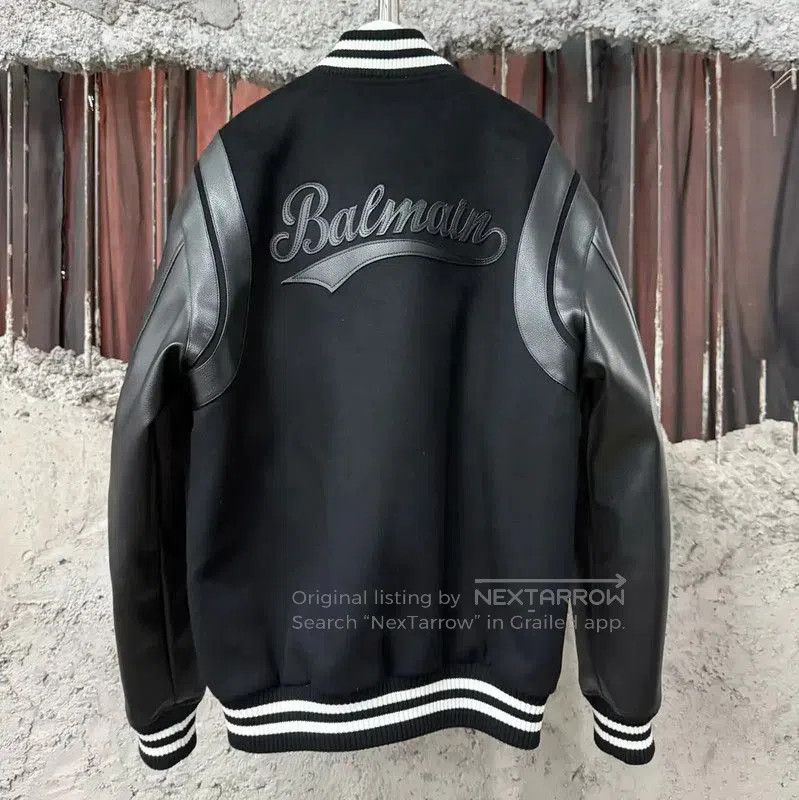 Balmain Balmain Black Long Sleeve Varsity Jacket . Size US M / EU 48-50 / 2 - 1 Thumbnail