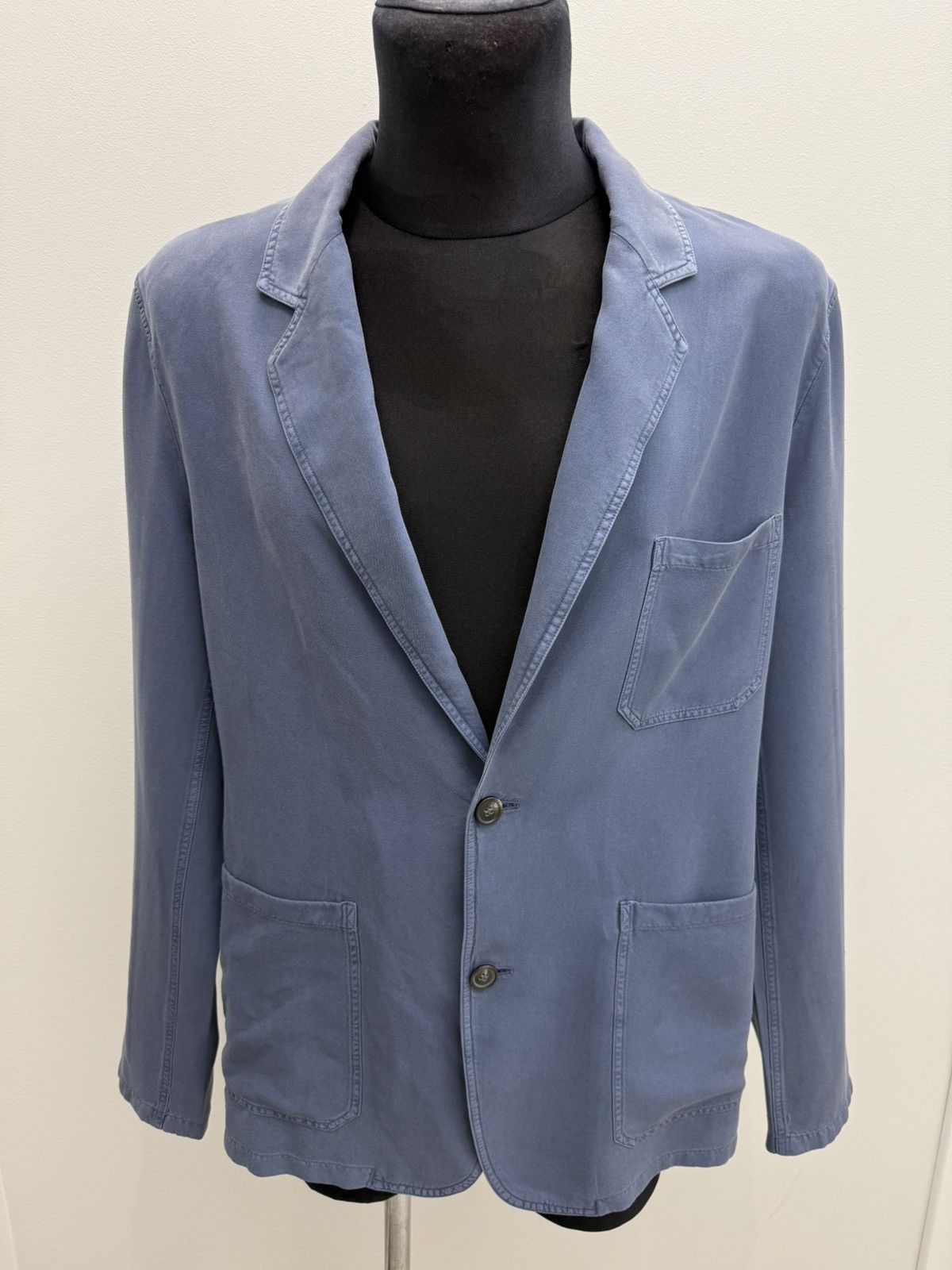 Rochas Rochas Unstructured Silk-Twill Two Button Blazer Jacket Size US L / EU 52-54 / 3 - 4 Thumbnail