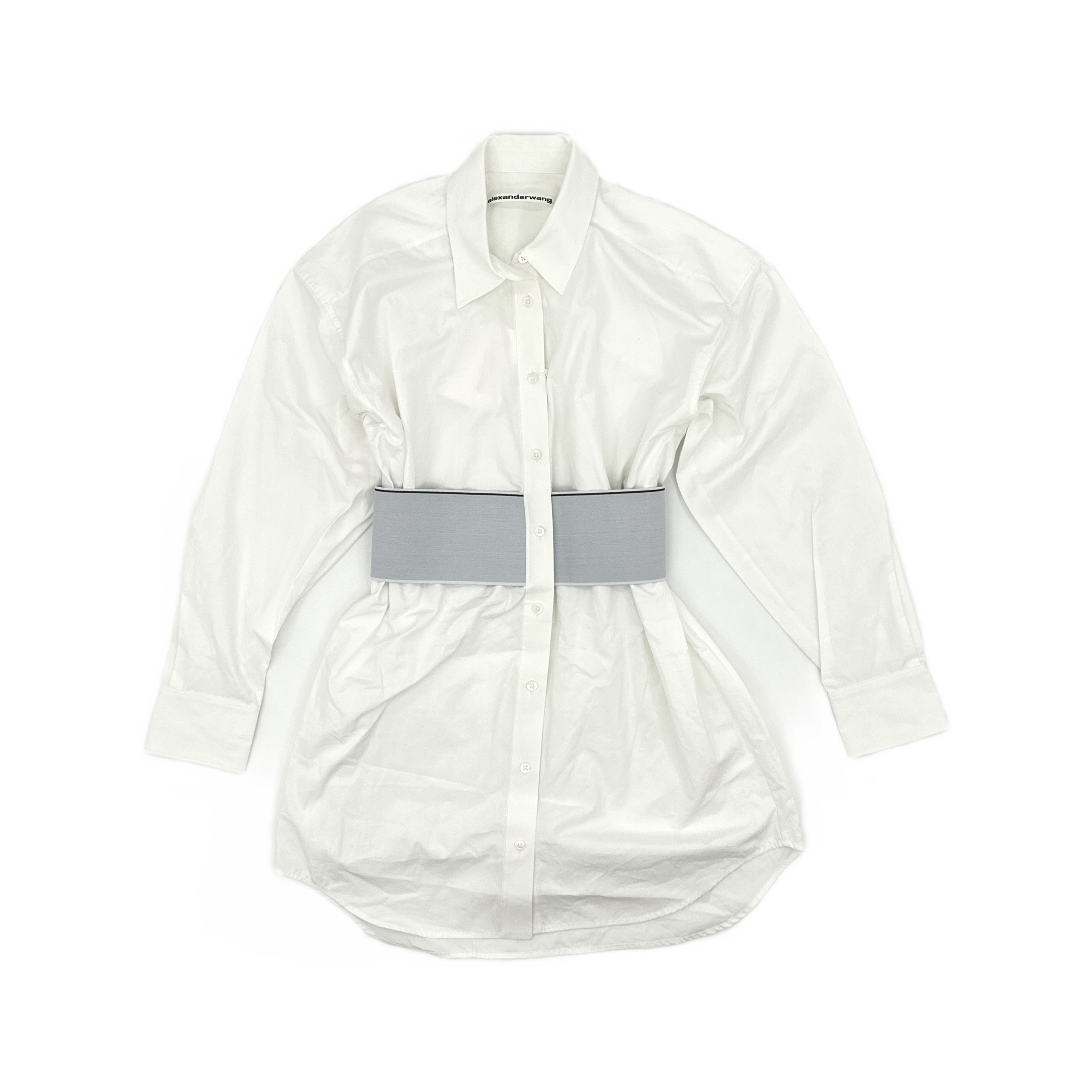Alexander Wang Alexander Wang Logo Elastic Shirt Dress Size 2 Size XS / US 0-2 / IT 36-38 - 1 Thumbnail