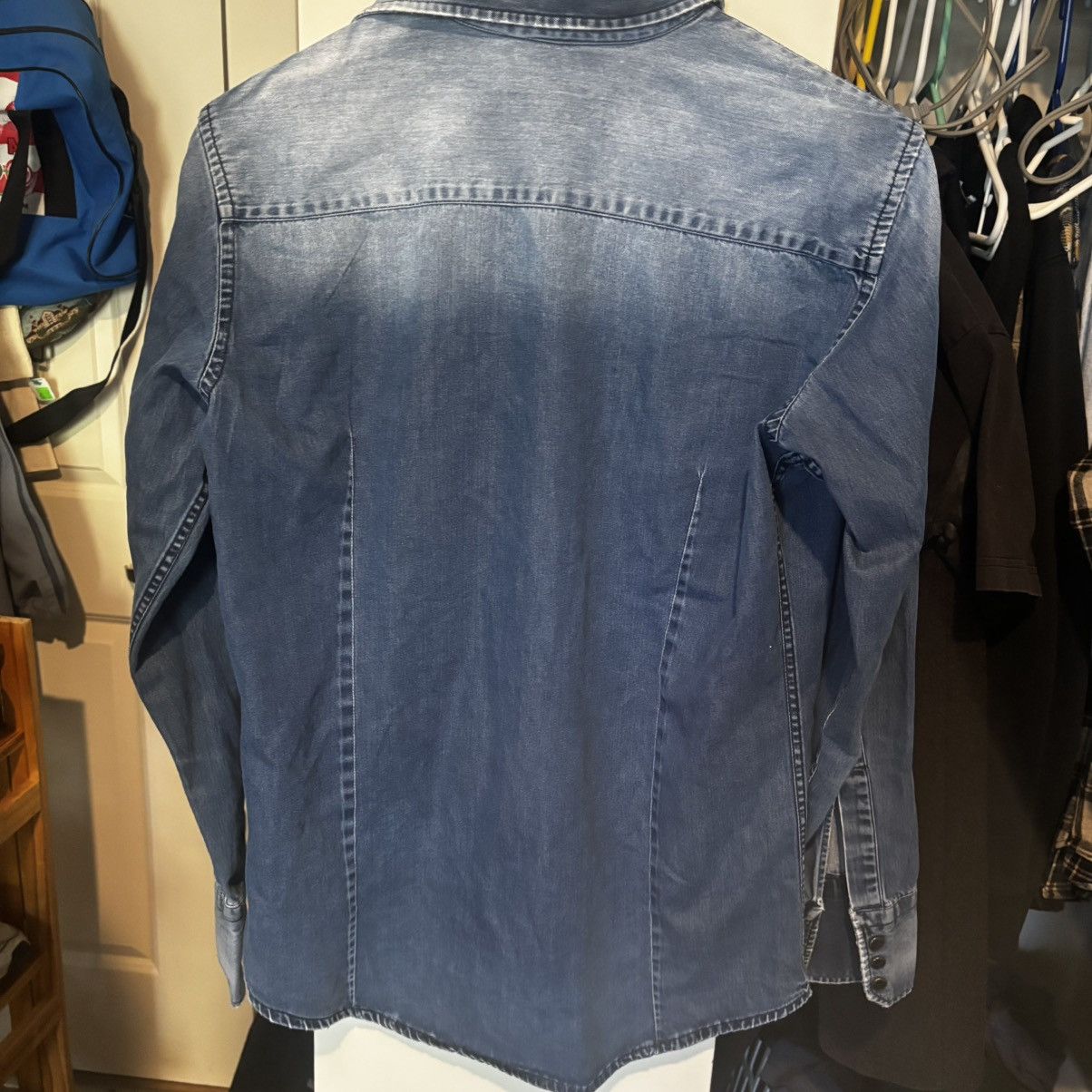 Dsquared2 Dsquared2 Button Up Denim Bleached Faded Distressed Size US S / EU 44-46 / 1 - 3 Thumbnail