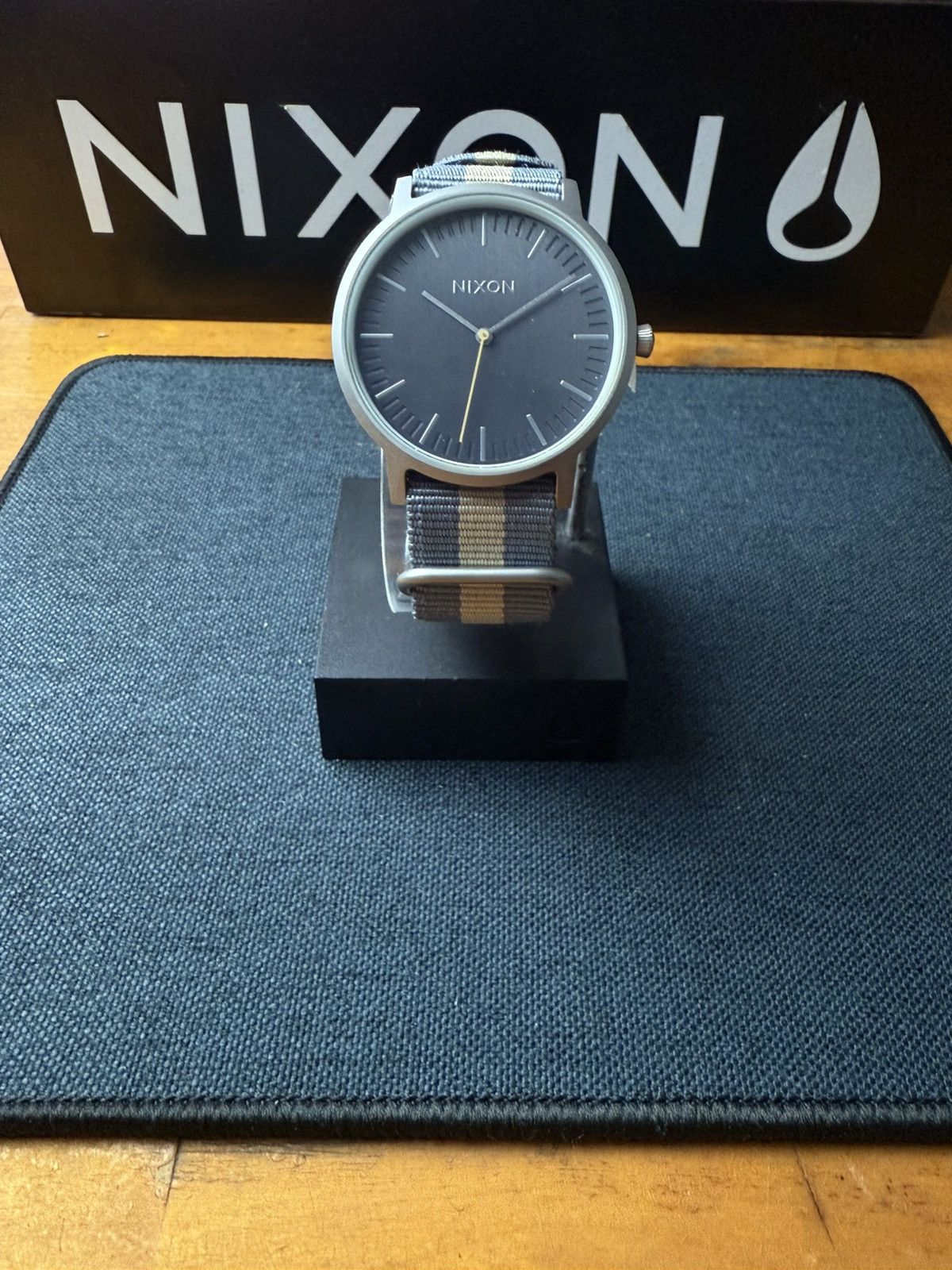 Nixon Nixon Porter Nylon Gray/ Taupe Watch Size ONE SIZE - 1 Thumbnail