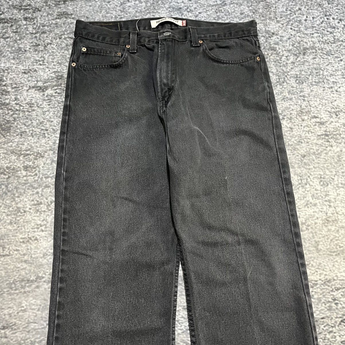 Levi's VINTAGE 2000s LEVI'S 505 GRUNGE SKATER BLACK JEANS 34x30 Size US 34 / EU 50 - 5 Thumbnail