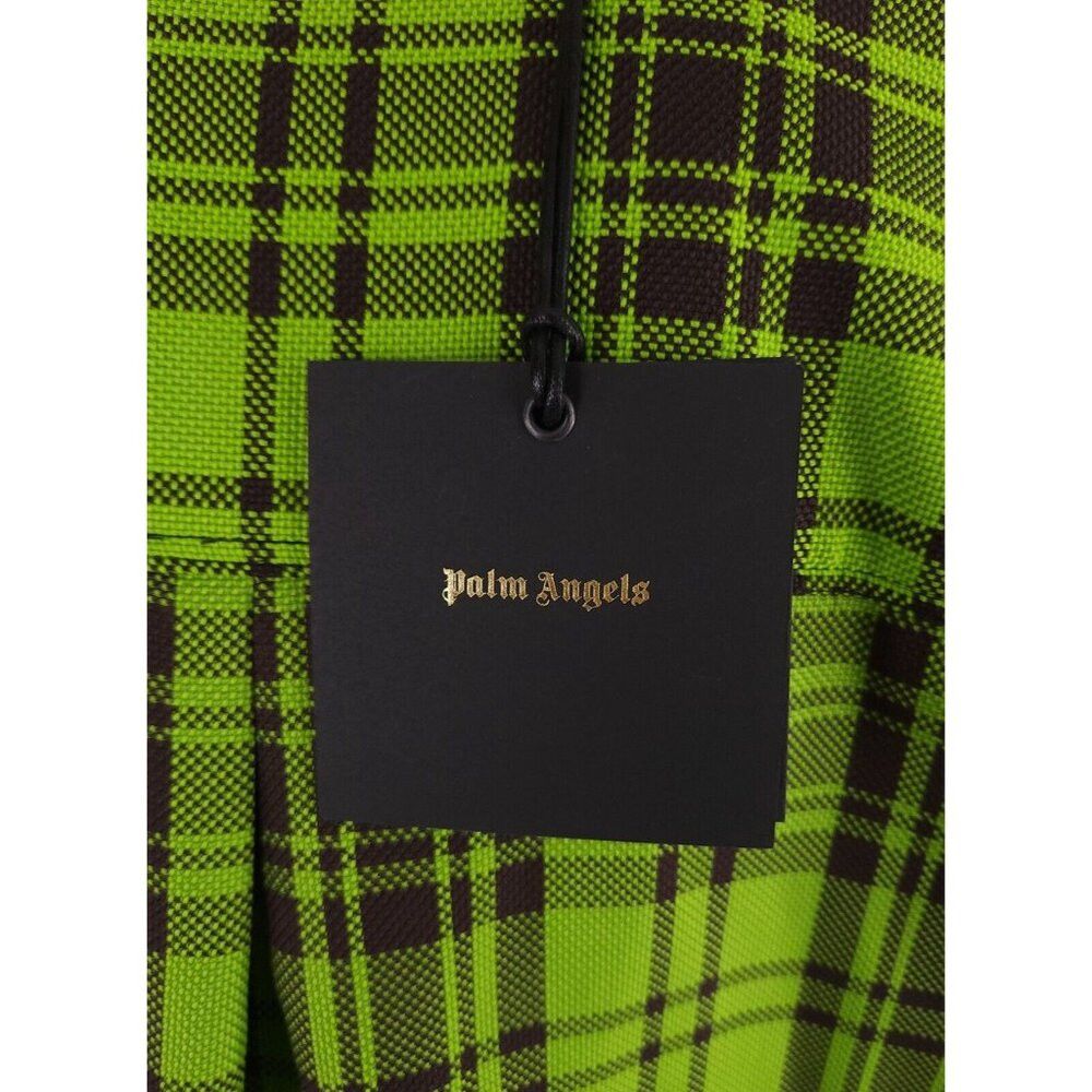 Palm Angels Palm Angels Logo Overshirt 44 XS Mens Green & White Plaid C Size US XS / EU 42 / 0 - 8 Thumbnail