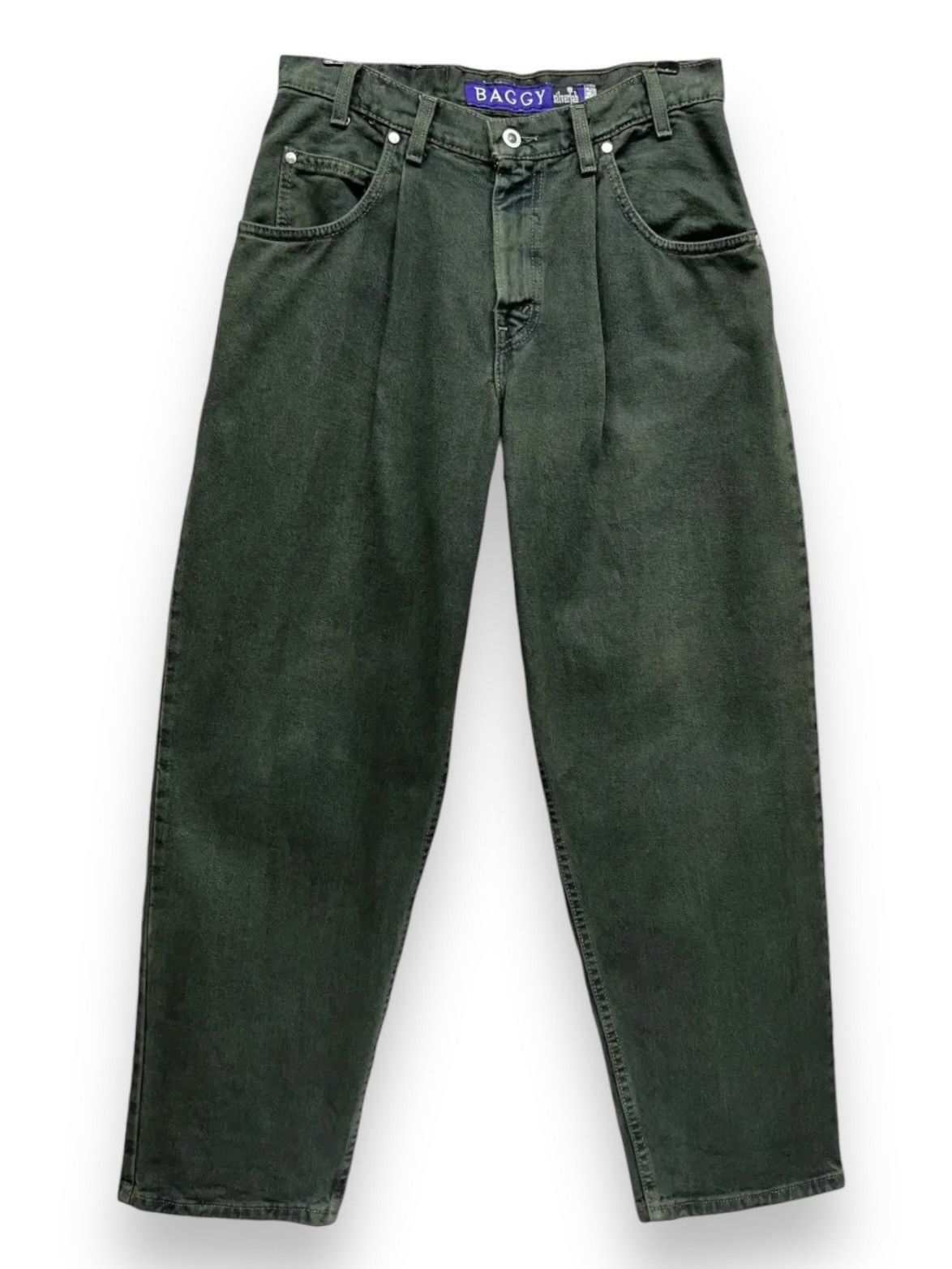 Image of Levis Made Crafted x Levis Vintage Clothing Very Dark Green 90’S Levi’S Sivertab Baggy Made In Usa 