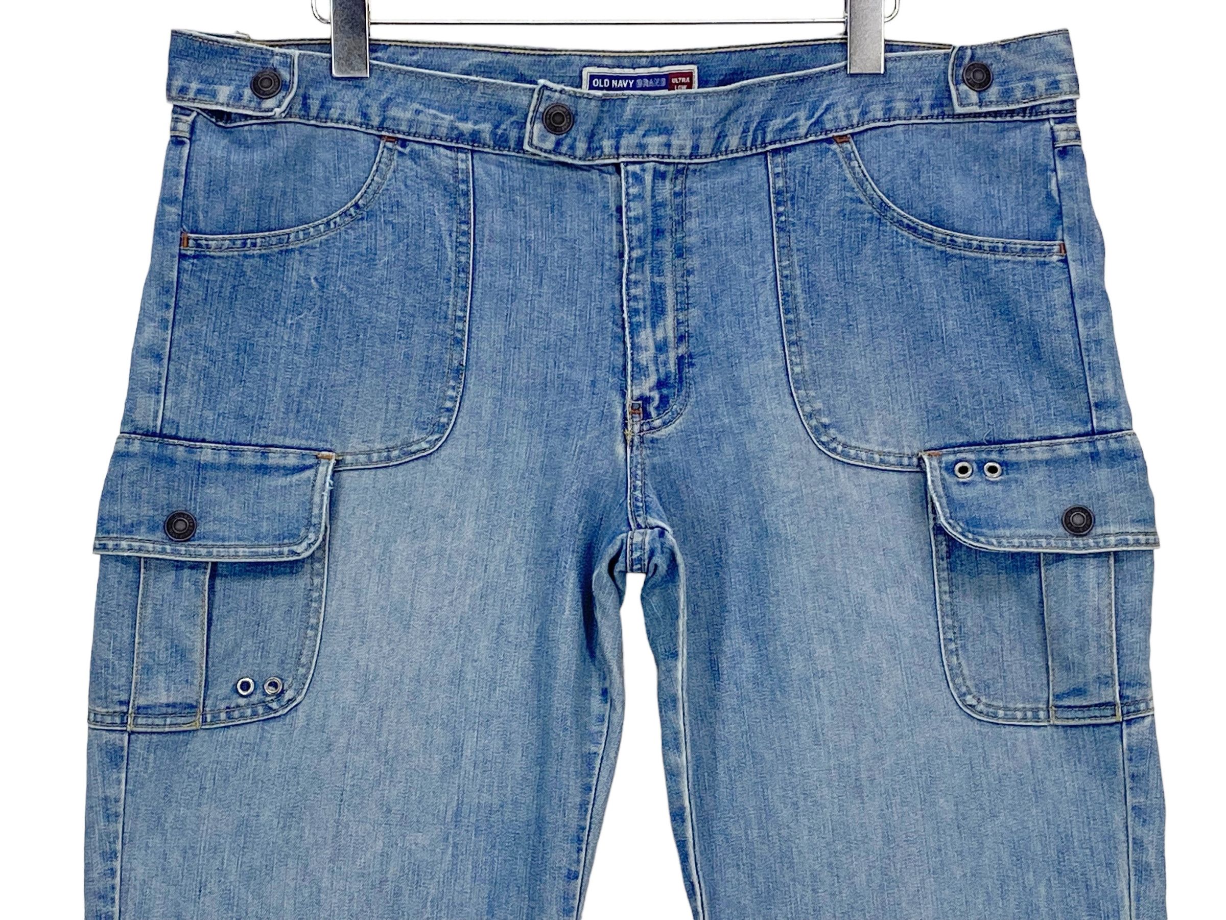 Old Navy Old Navy Cargo Denim Pants Workwear Size US 39 - 3 Thumbnail