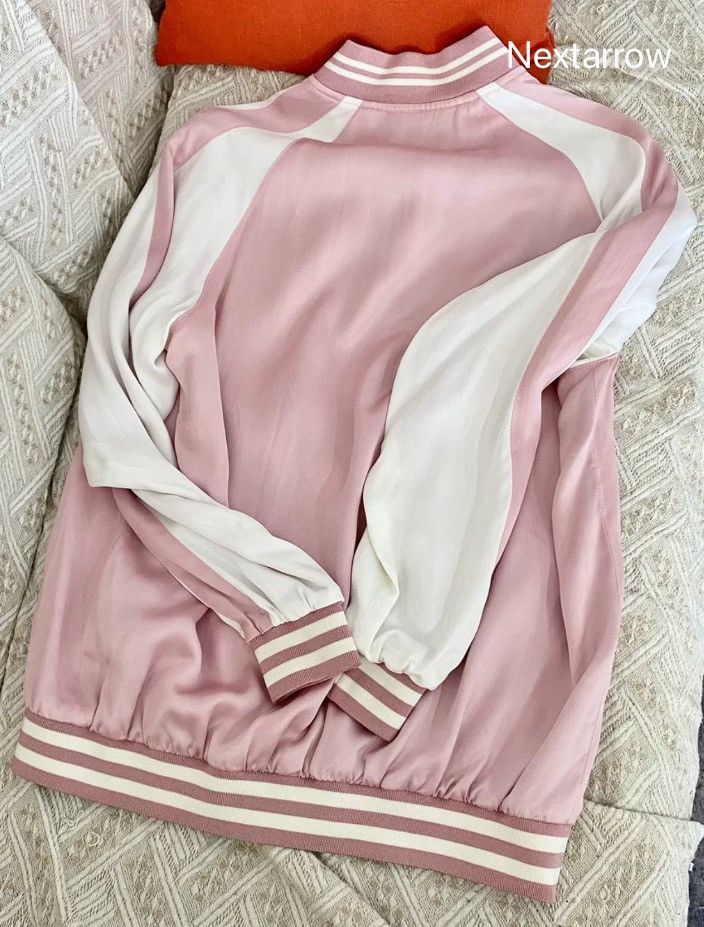 Saint Laurent Paris × Yves Saint Laurent Saint Laurent SLP silk jacket baseball jacket2410-Nextarrow Size XS / US 0-2 / IT 36-38 - 2 Thumbnail