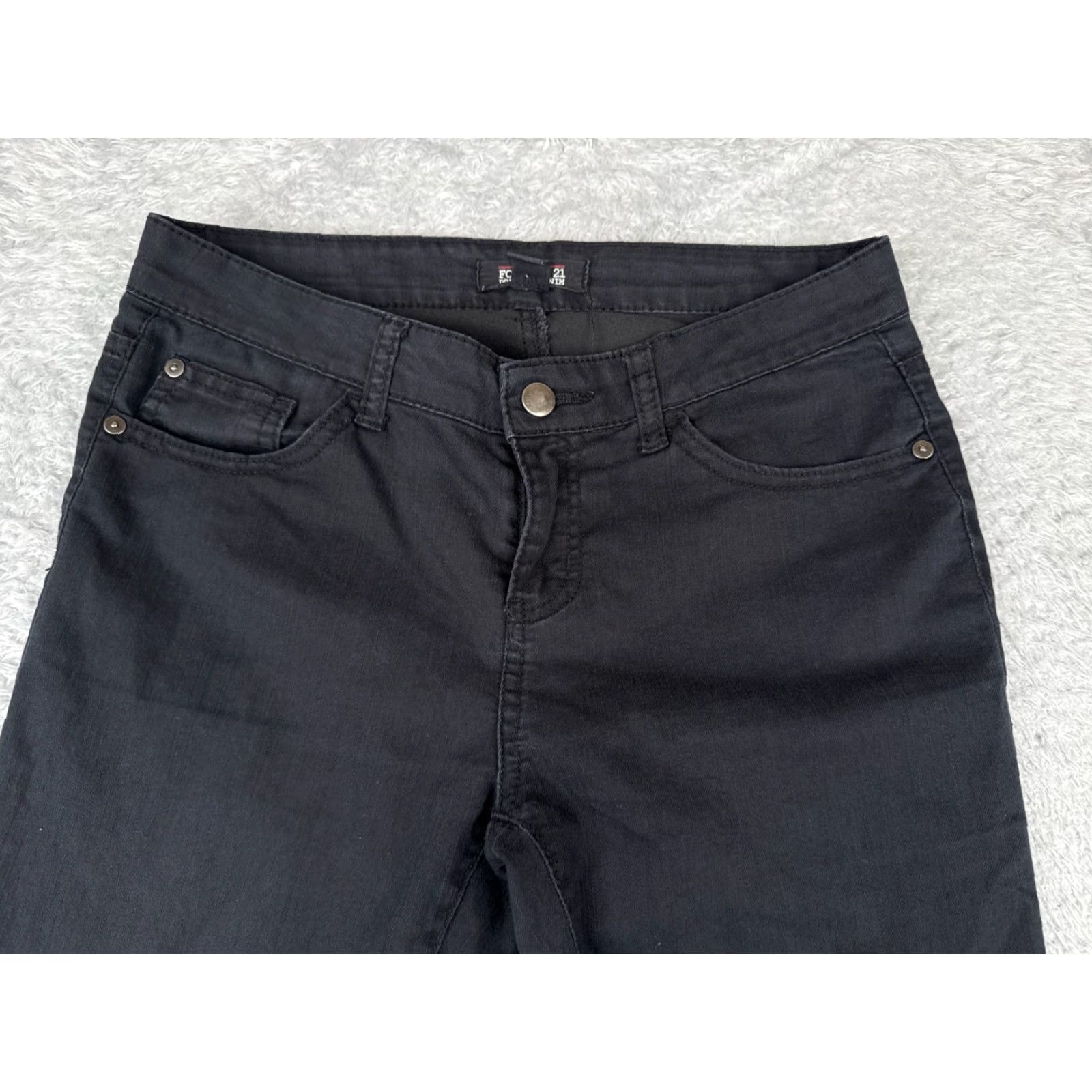 Forever 21 FOREVER 21 Jeans Womens 27 Black Denim Skinny Low Rise Cotton Blend 29x29 Vintage: No Size 27" / US 4 / IT 40 - 4 Thumbnail