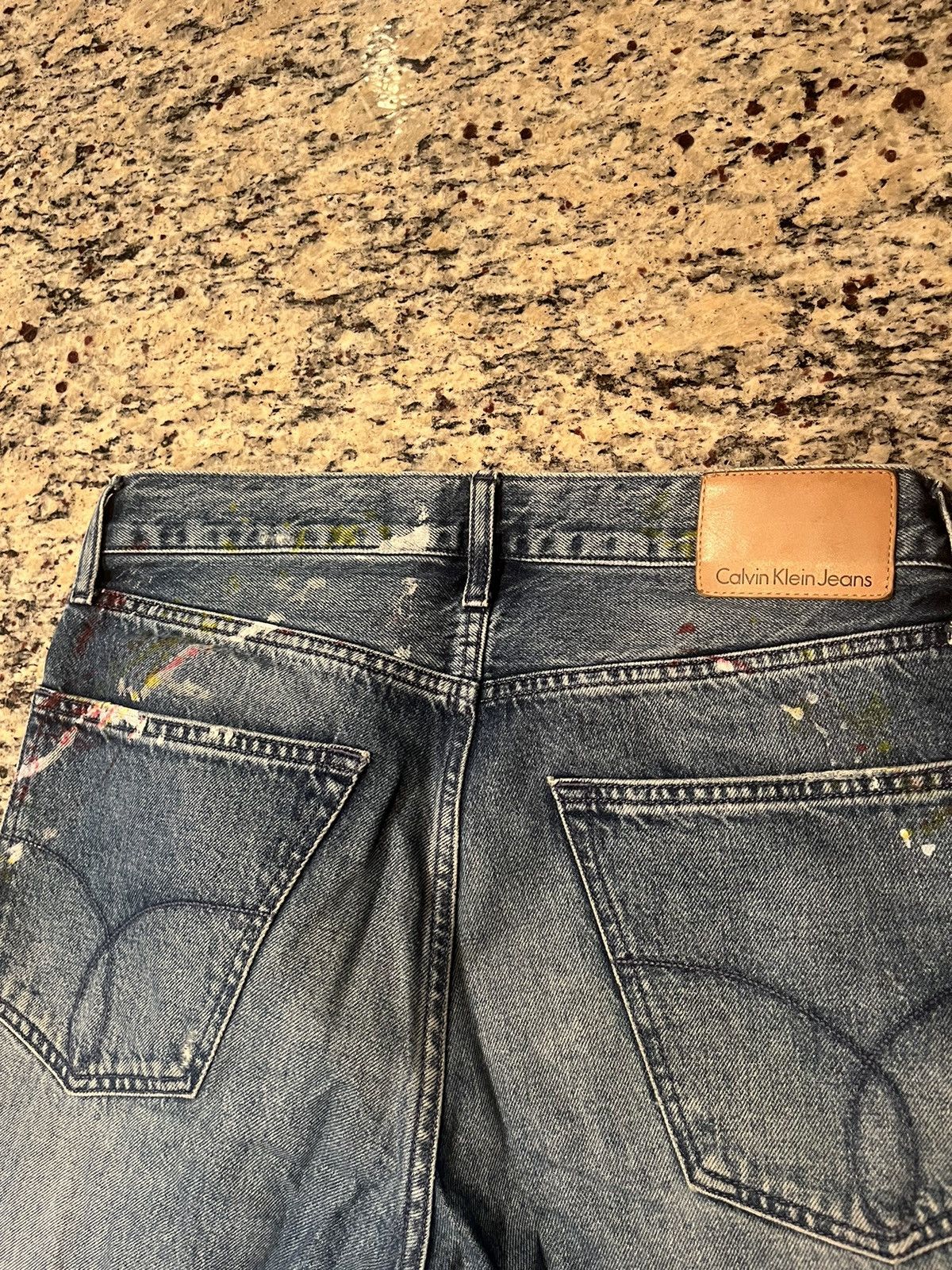 Calvin Klein Calvin Klein Paint Splatter Slim Jeans 32x32. Size US 32 / EU 48 - 8 Thumbnail