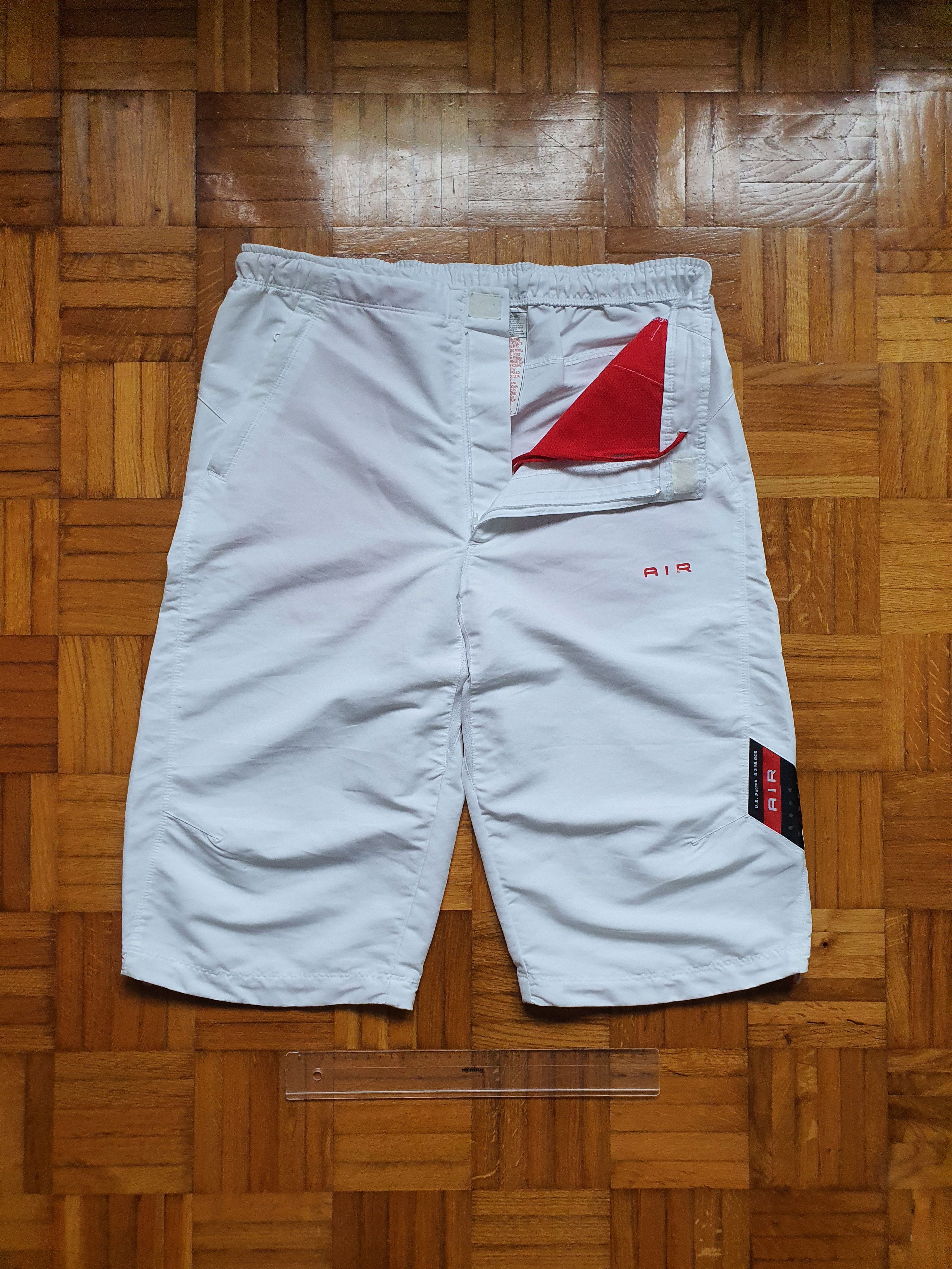 Nike 3/4 Capri Pants Shorts - Vintage (00s, Y2K) - Technical Size US 32 / EU 48 - 3 Thumbnail
