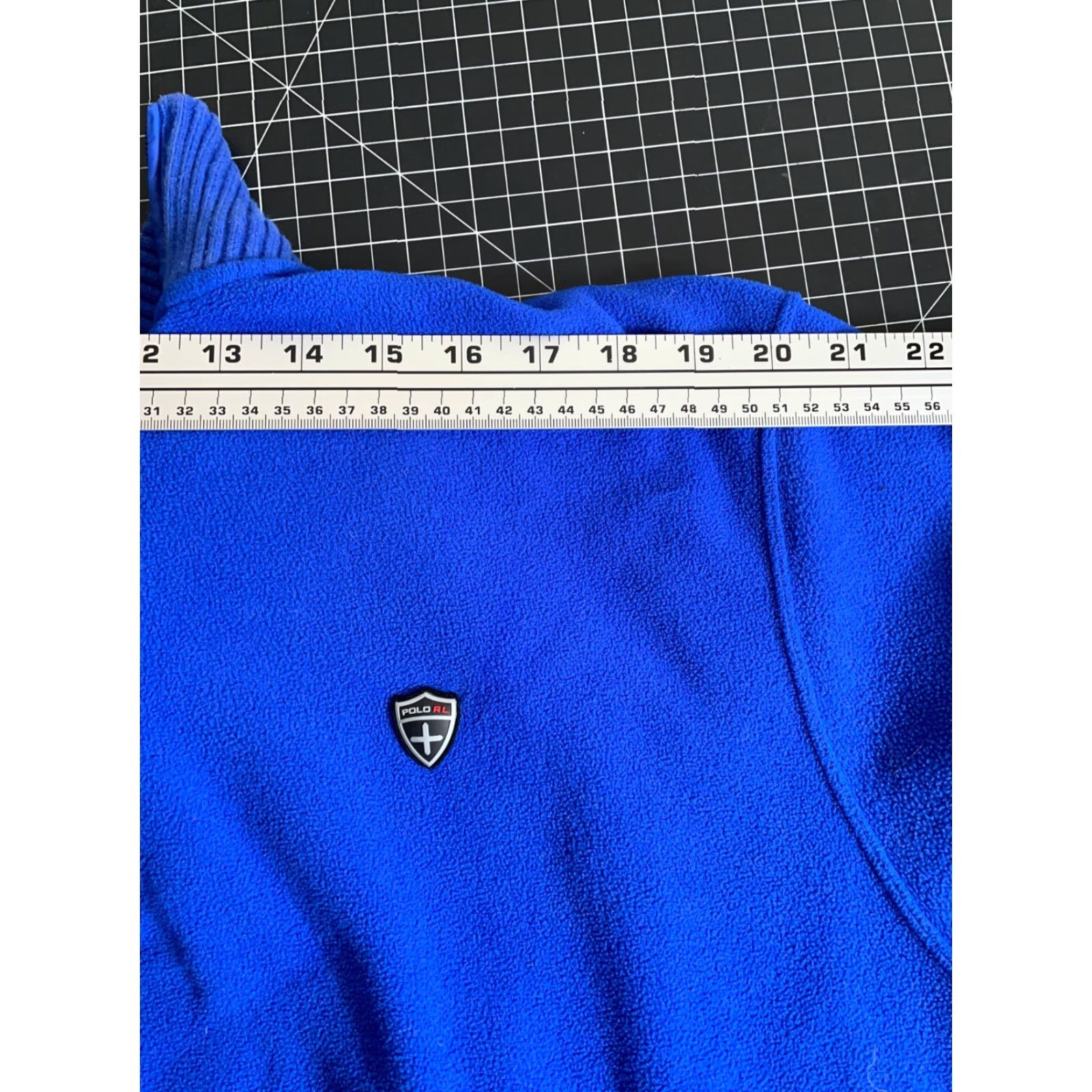 Polo Ralph Lauren VTG Polo Ralph Lauren 1/4 Zip Fleece Pullover Adult XL Blue Shield BadGe Emblem Polo RL Badge Emblem Clinton? Size US XL / EU 56 / 4 - 6 Thumbnail