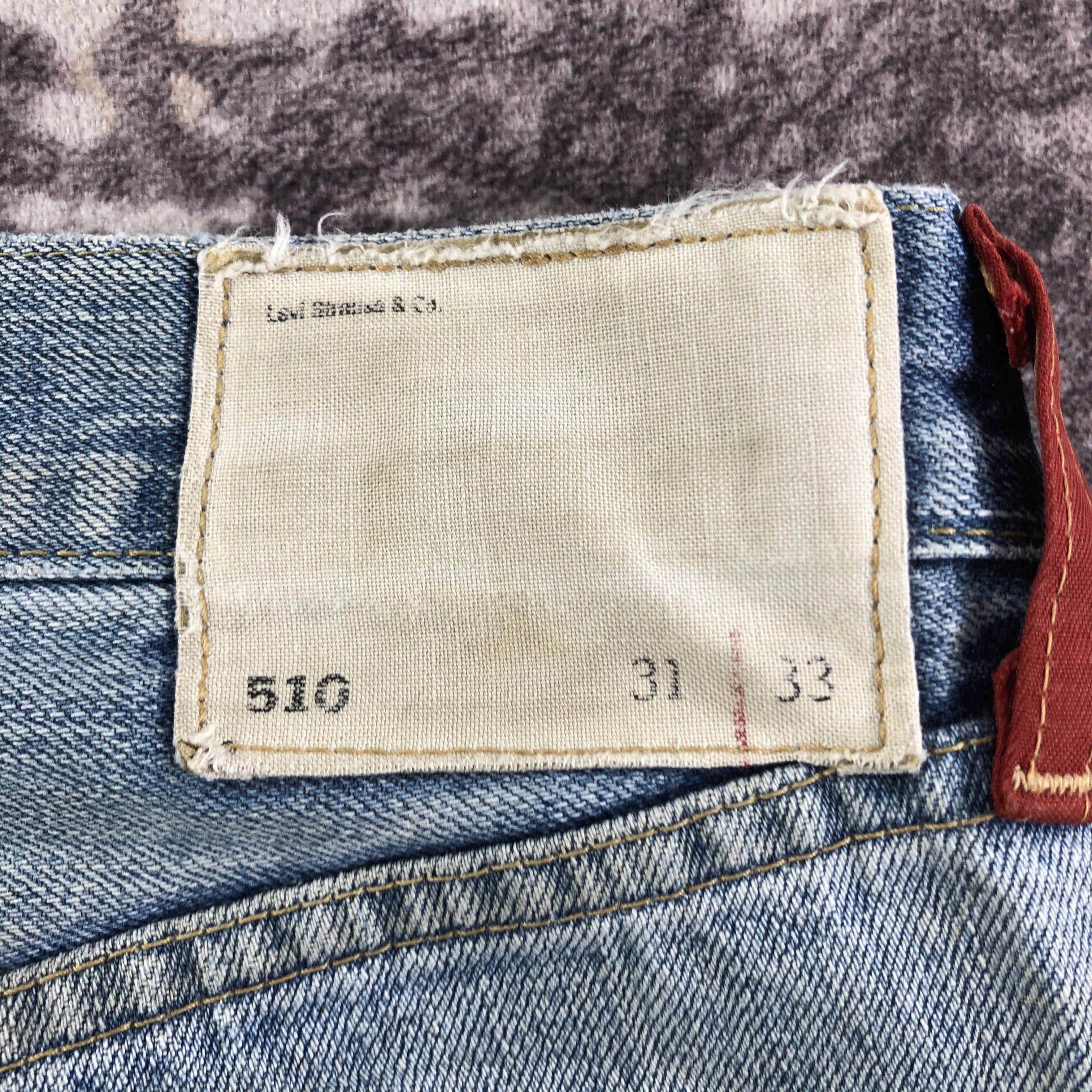 Levi's × Vintage 90s Vintage Dirty Red Loop Levis 510 Jeans-JM3336 Size US 31 - 5 Thumbnail