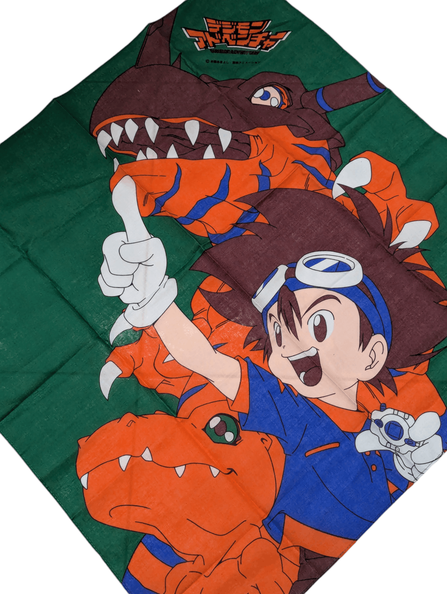 Anime × Japanese Brand Digimon Agumon Wargreymon Anime Cartoon Handkerchief Size ONE SIZE - 2 Thumbnail