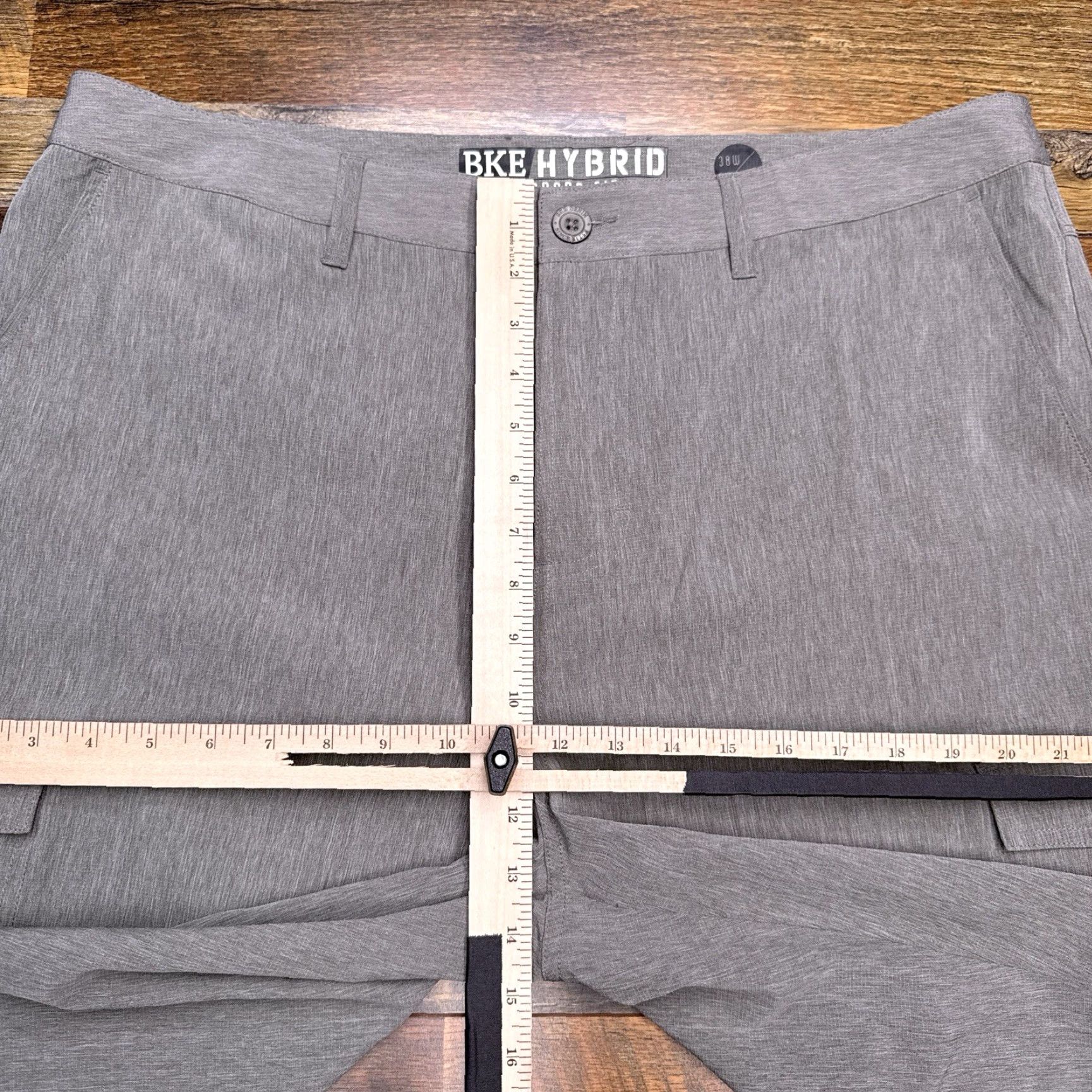 BKE BKE Cargo Shorts Mens 28W Gray Regular Stretch Size US 38 / EU 54 - 7 Thumbnail