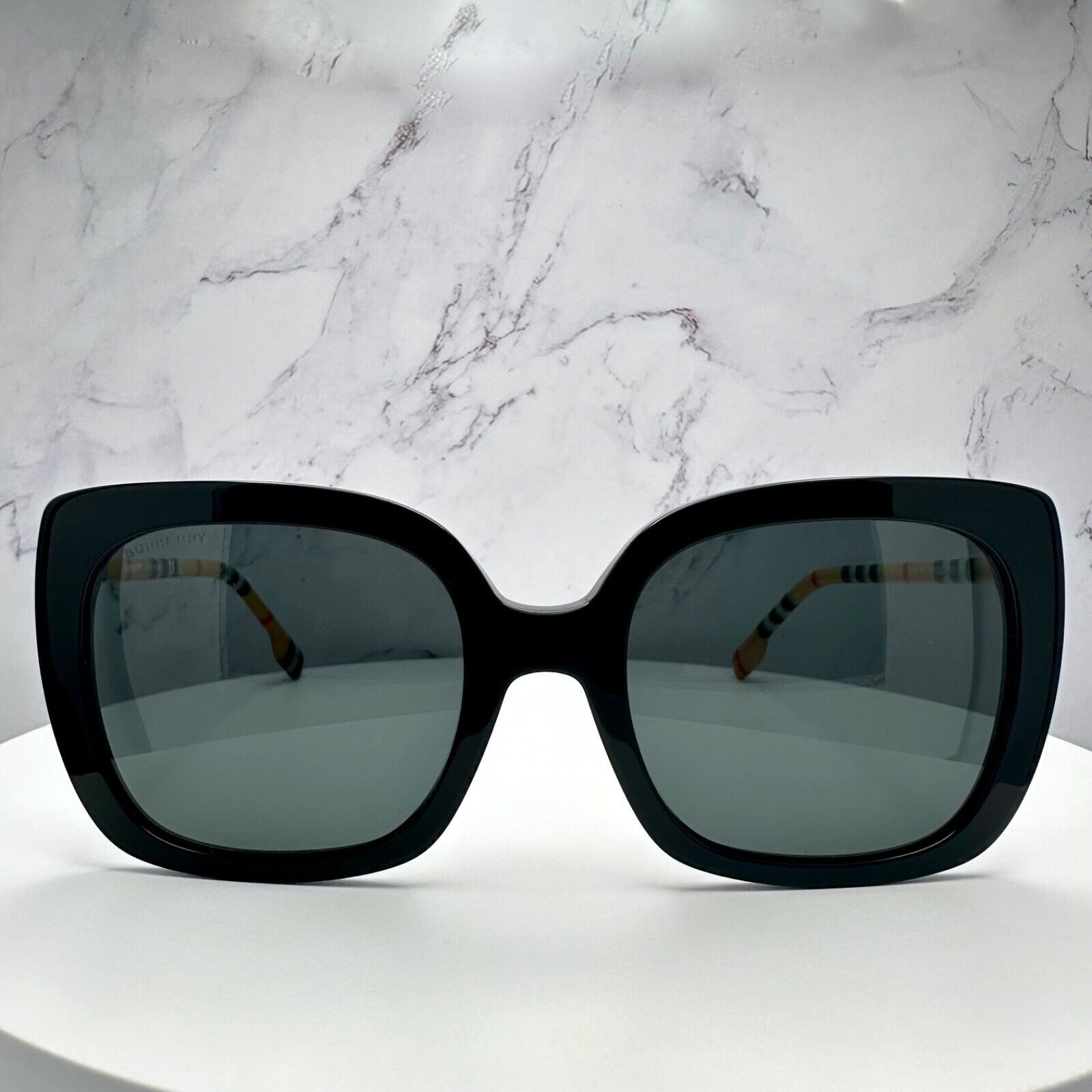 Burberry Burberry Sunglasses Black Cat Eye Checkered Arm Authentic Size ONE SIZE - 21 Thumbnail