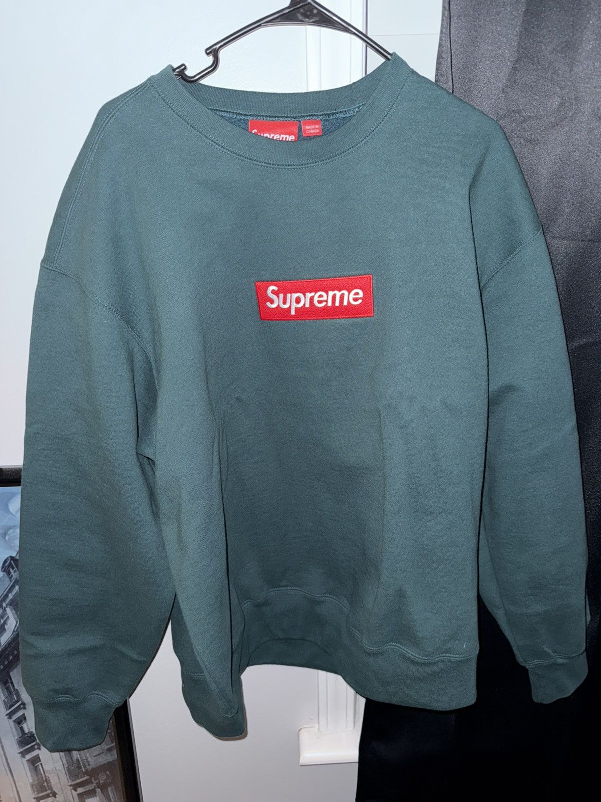 Supreme Box Logo Crewneck Dark Pine XL 【公式通販】