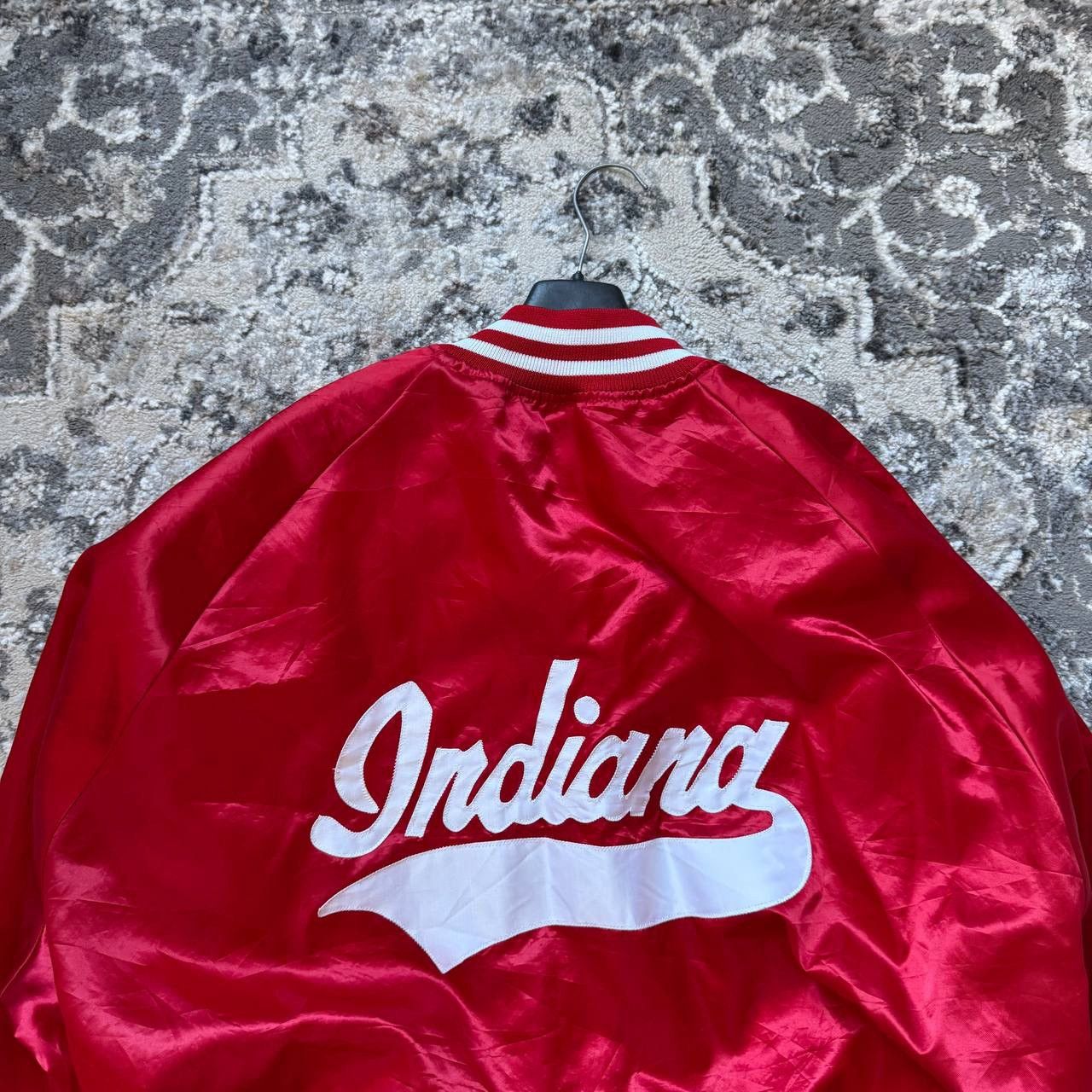 Vintage Vintage 80’s IU Indiana Hoosiers Retro Satin Bomber Jacket Size US XL / EU 56 / 4 - 5 Thumbnail