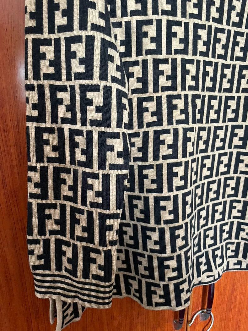 Fendi Fendi FF Pattern Knit Sweater-2508 Size US XL / EU 56 / 4 - 4 Thumbnail