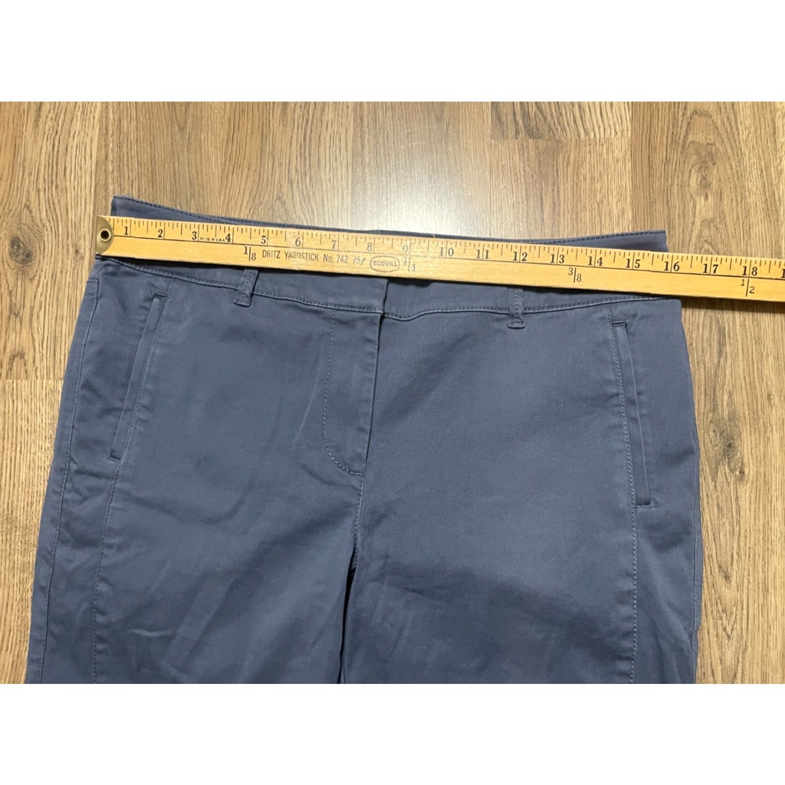 Loft LOFT Pants Women's Size 8 Blue Straight Leg Pockets Size 30" / US 8 / IT 44 - 6 Thumbnail