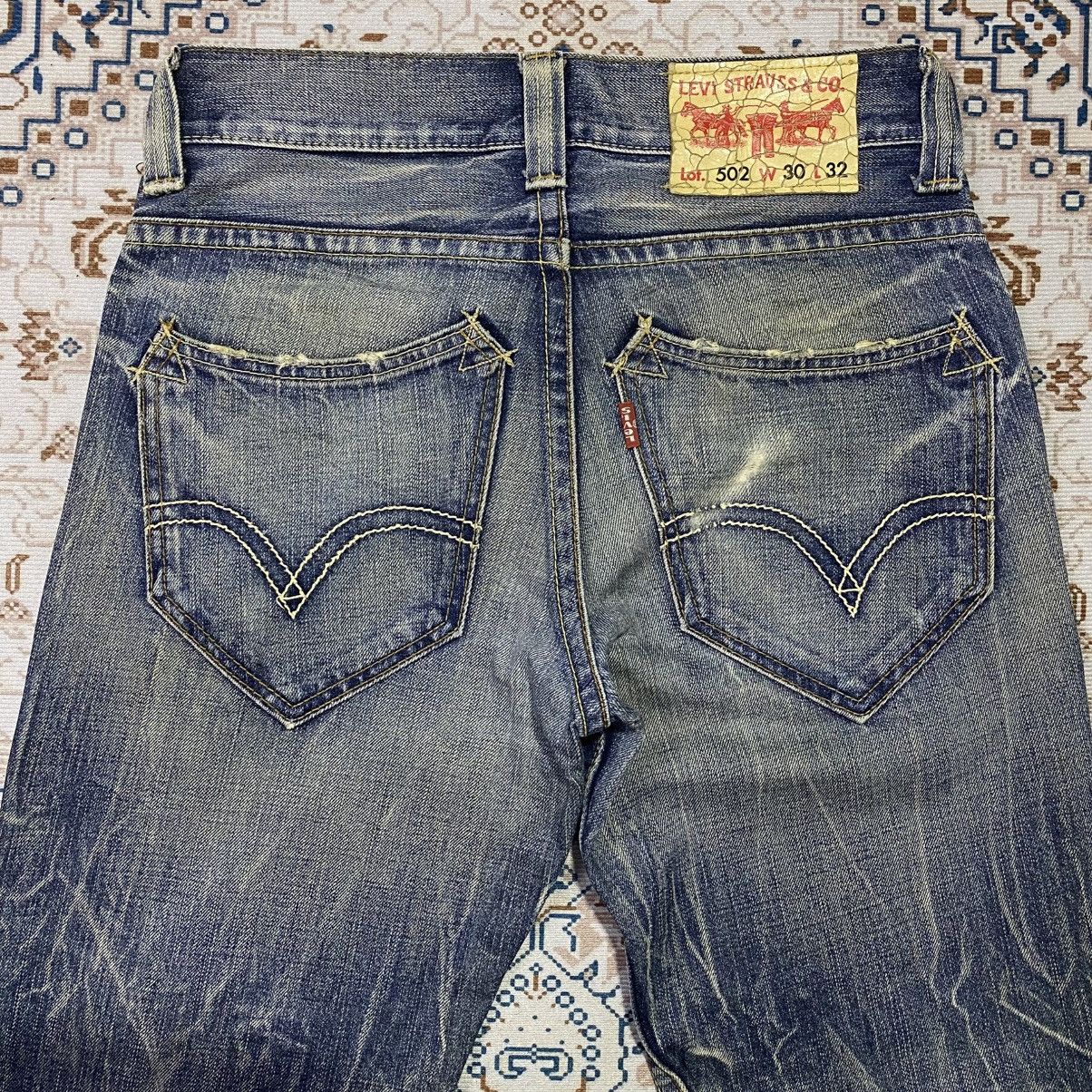 Levi's Vintage Clothing × Vintage 2000s Y2K Levis 502 Distressed Jeans Size US 30 / EU 46 - 4 Thumbnail