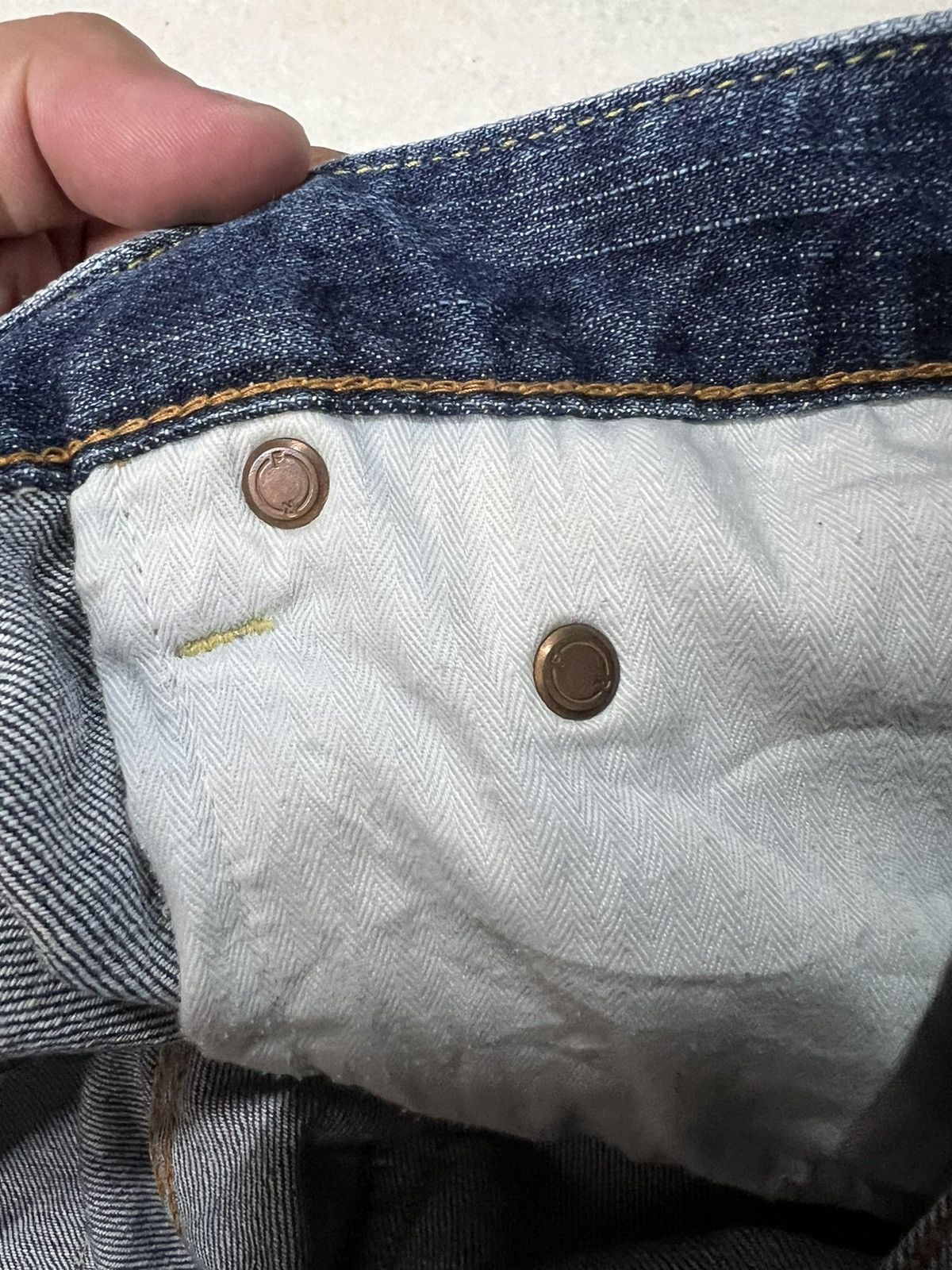If Six Was Nine × Uniqlo VINTAGE 90’s STYLE UNIQLO S001 DISTRESSED JEANS Size US 34 / EU 50 - 13 Thumbnail