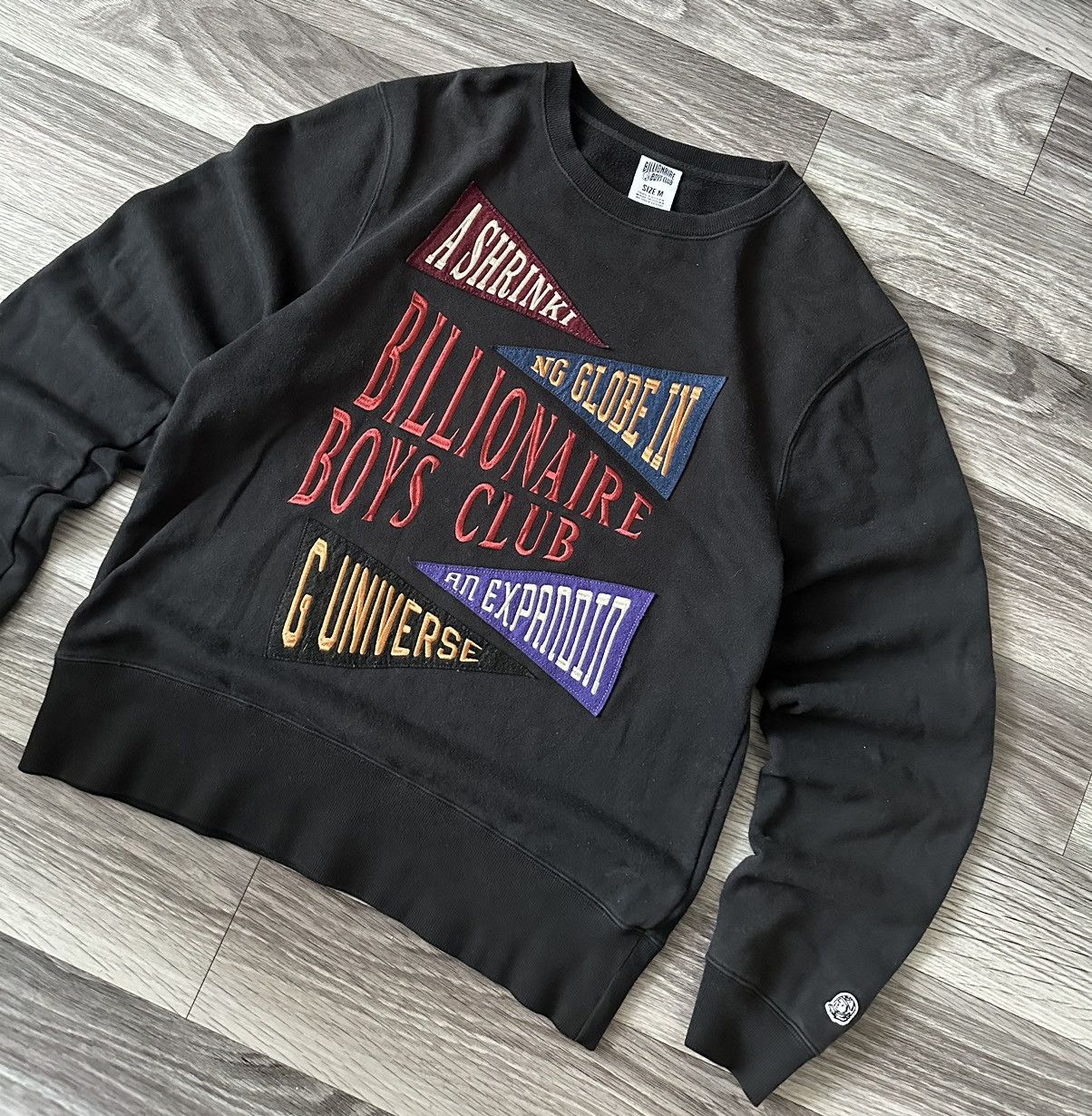 Billionaire Boys Club Billionaire Boys Club Black Spellout Crewneck sweatshirt hyp Size US M / EU 48-50 / 2 - 2 Thumbnail