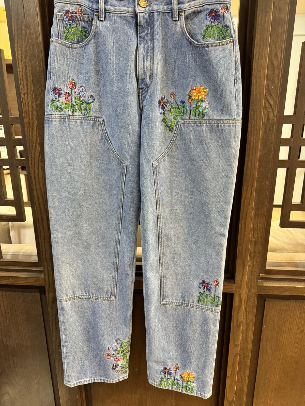 Louis Vuitton Louis Vuitton Patchwork Portrait Denim Pants