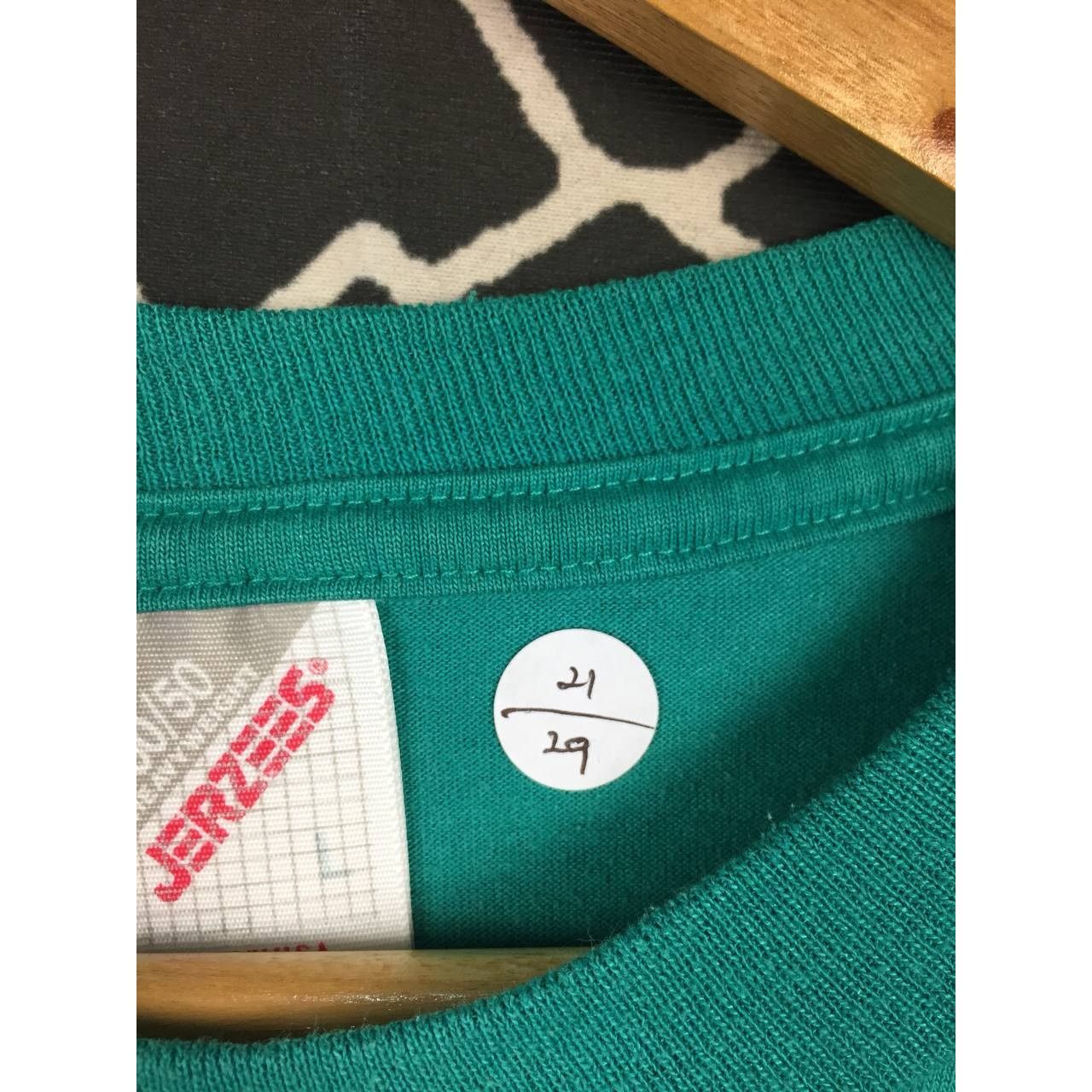 Jerzees × Vintage Vtg 90s Jerzees 50/50 Heavyweight Plain Essentials Tee Size US L / EU 52-54 / 3 - 12 Thumbnail