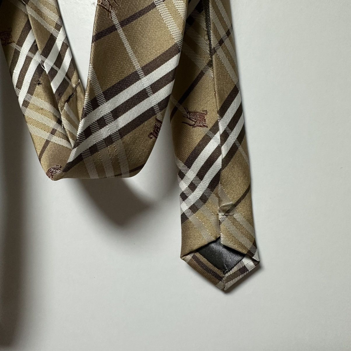 Burberry Burberry Silk Tie Luxury Monogram Size ONE SIZE - 5 Thumbnail