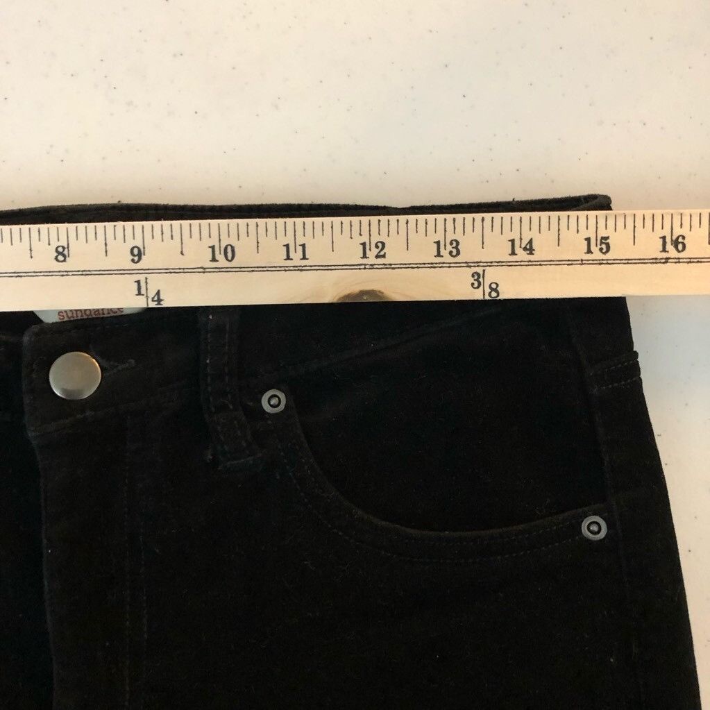 Other Sundance Catalog Womens Slim Skinny Jeans Velvet Black Stret Size 28" / US 6 / IT 42 - 6 Thumbnail