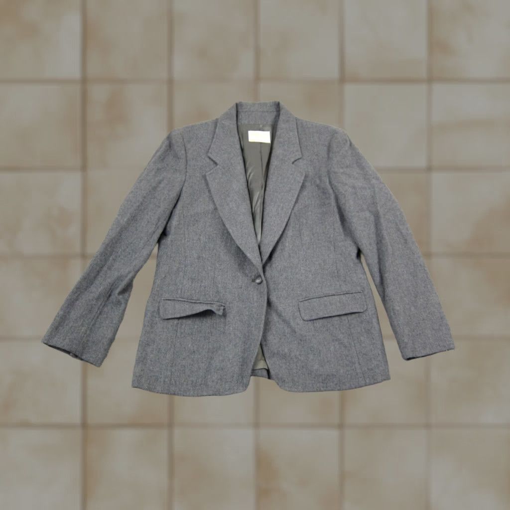 Pendleton VINTAGE Pendleton Jacket Womens 12 Gray True Size Wool 60s Ladies Blazer Size XL / US 12-14 / IT 48-50 - 1 Thumbnail