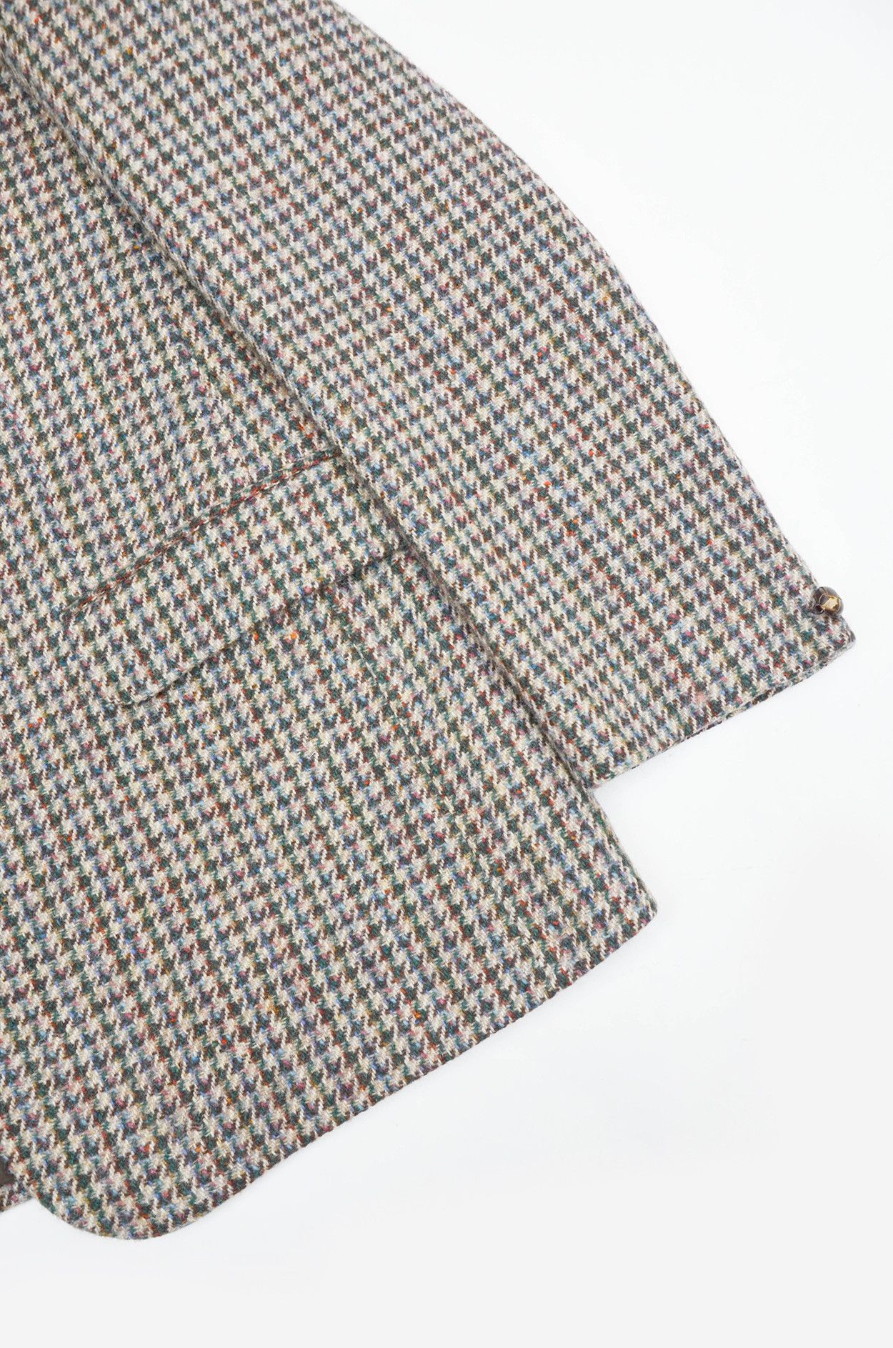 Harris Tweed Harris Tweed Vintage British Made Houndstooth Wool Blazer L Size 52R - 4 Thumbnail