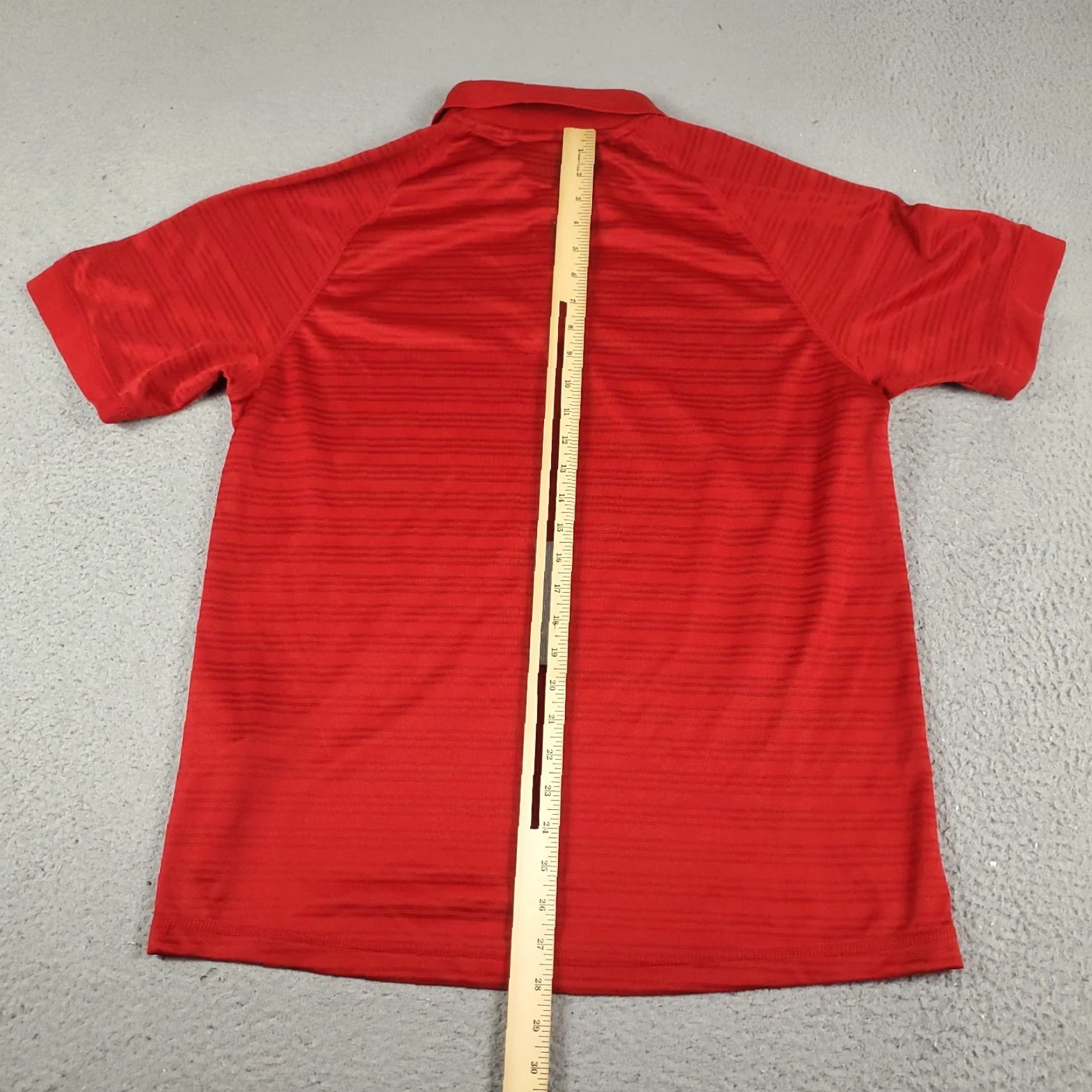 Adidas Adidas Polo Shirt Mens Size M Red Striped Short Sleeve Size US M / EU 48-50 / 2 - 3 Thumbnail