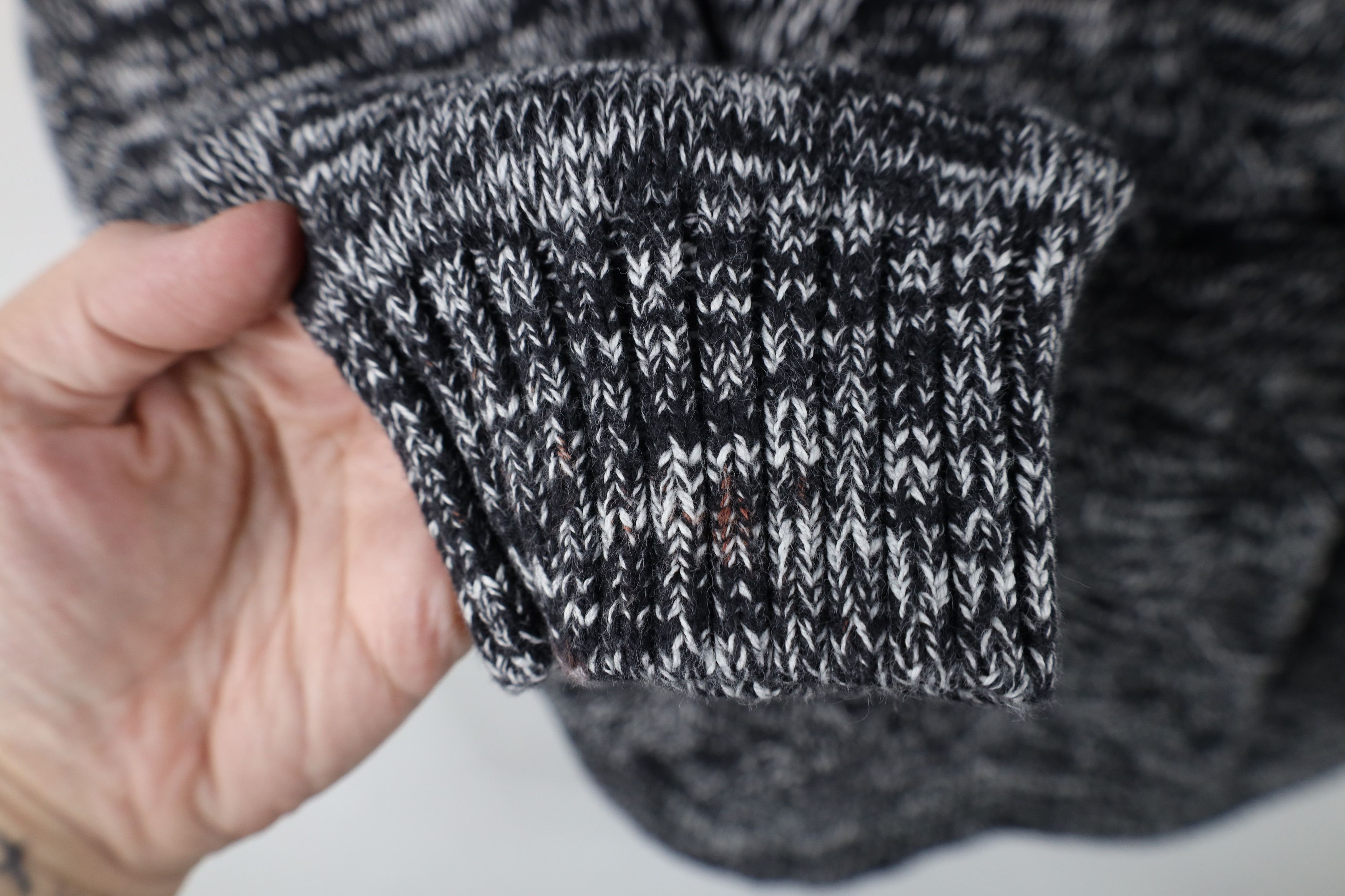 Lands' End × Vintage Vintage Lands End Drifter Weave Knit Sweater Heather Black Size XXL / US 16-18 / IT 52-54 - 4 Thumbnail