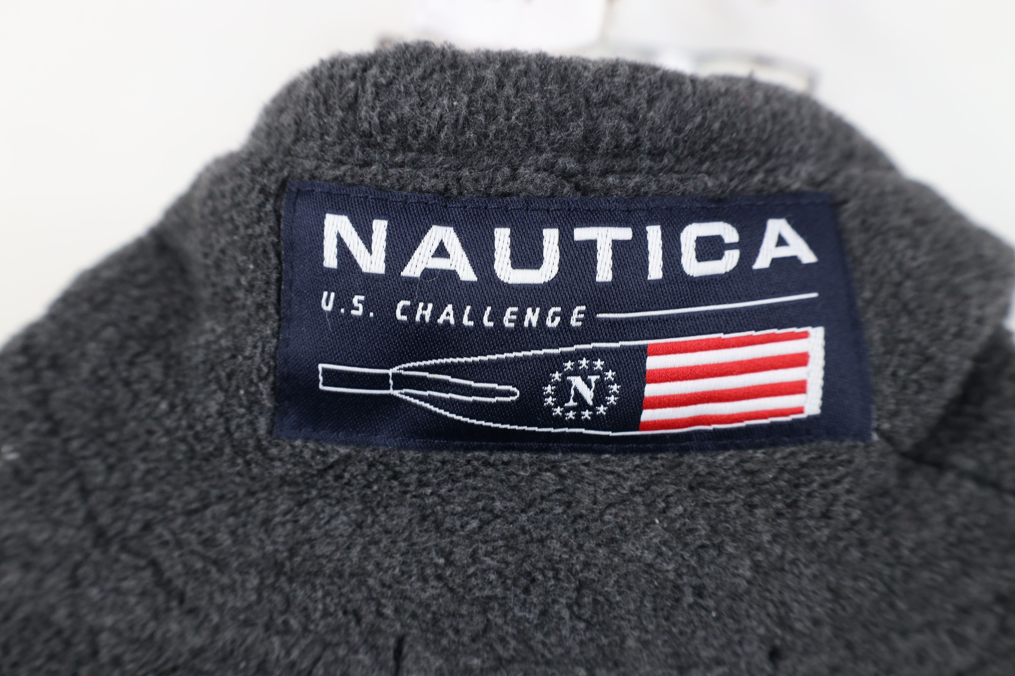 Nautica Vintage 90s Nautica Challenge Cup Sailing Fleece Vest Jacket Size US L / EU 52-54 / 3 - 10 Thumbnail