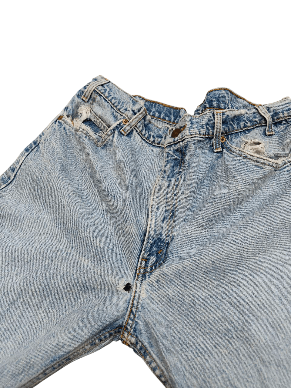 Levi's 90s VIntage Levi's 505 Orange Tab Distressed Denim Size US 36 / EU 52 - 6 Thumbnail