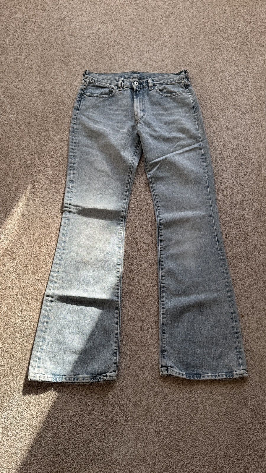 Japanese Brand Flared Jeans Diesel Y2K vintage crazy mudwash ysl armani Size US 28 / EU 44 - 1 Thumbnail