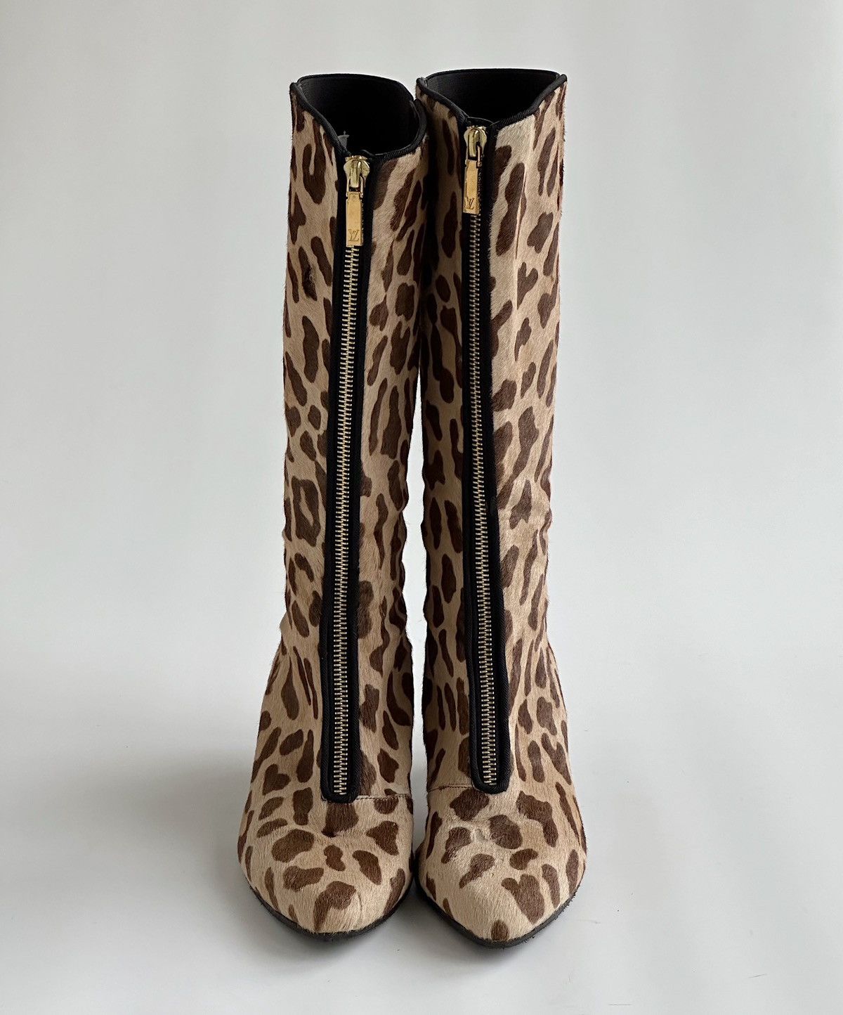 Louis Vuitton × Vintage *sz36.5* LOUIS VUITTON 2003 Leopard Zip Boots y2k archive Size US 6.5 / IT 36.5 - 3 Thumbnail