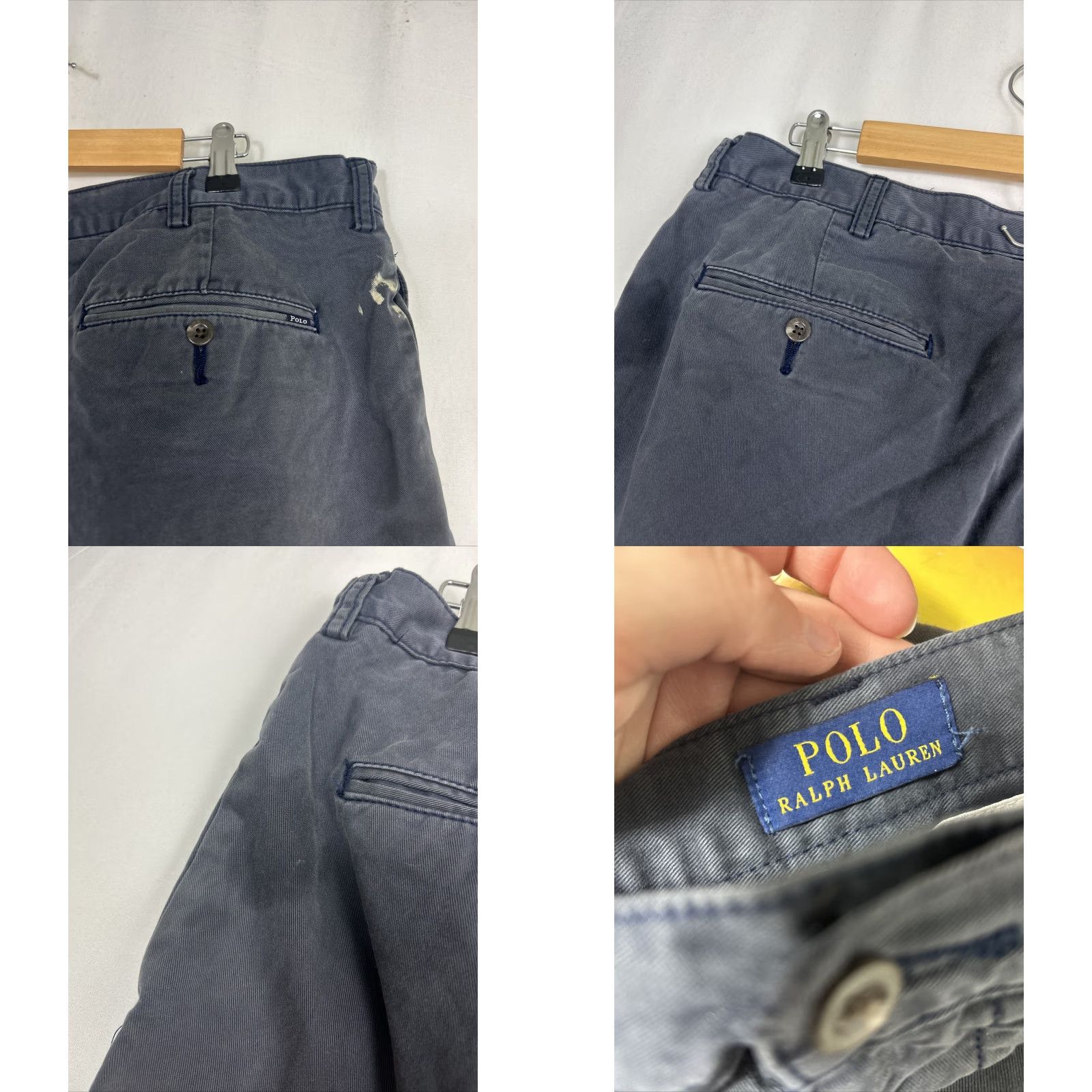 Ralph Lauren Ralph Lauren Polo Mens Size 38 Charcoal Gray Chino Shorts 9" Inseam Stains Size US M / EU 48-50 / 2 - 9 Thumbnail