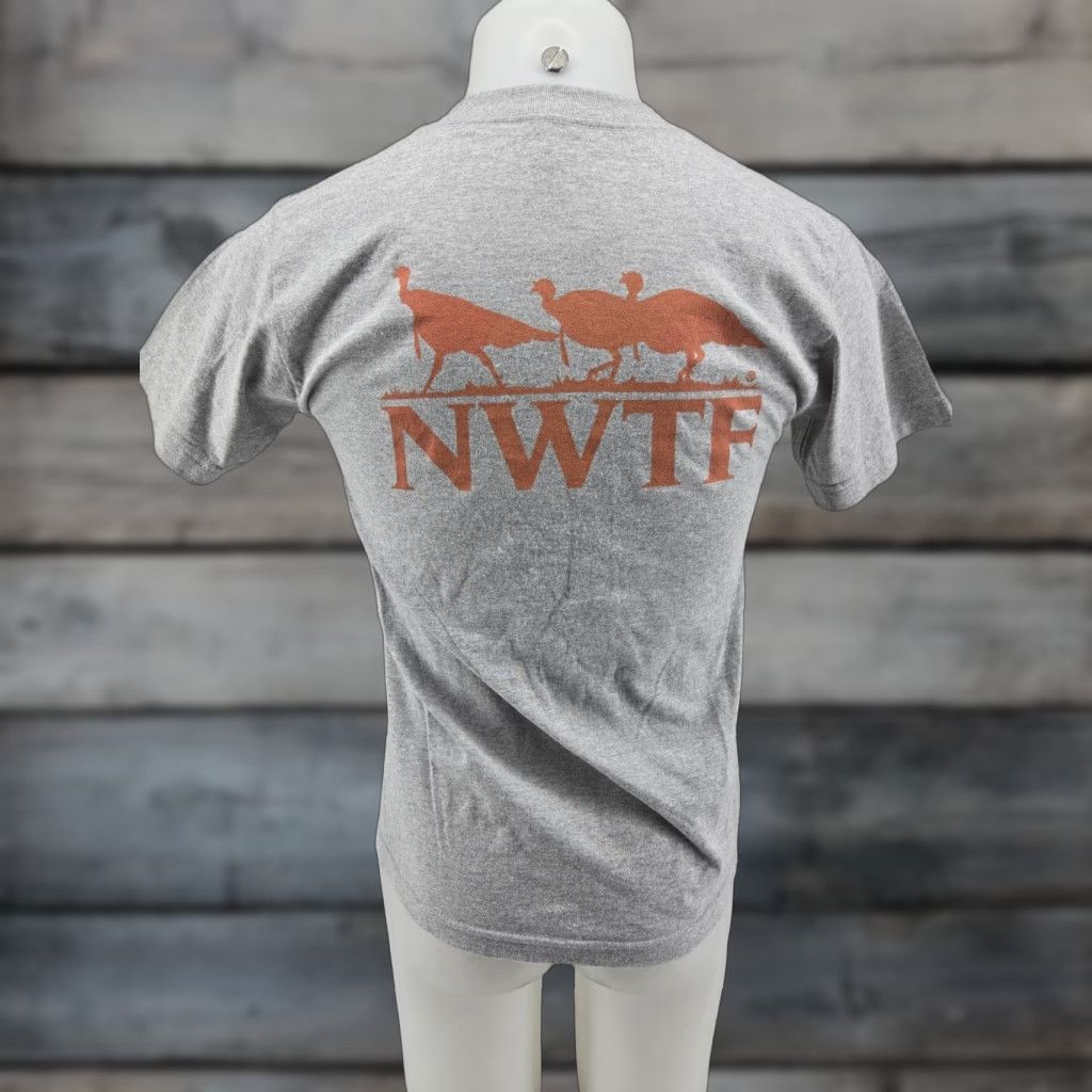 Vintage National Wild Turkey Federation Gray T Shirt Mens Size SMALL Size US S / EU 44-46 / 1 - 1 Thumbnail