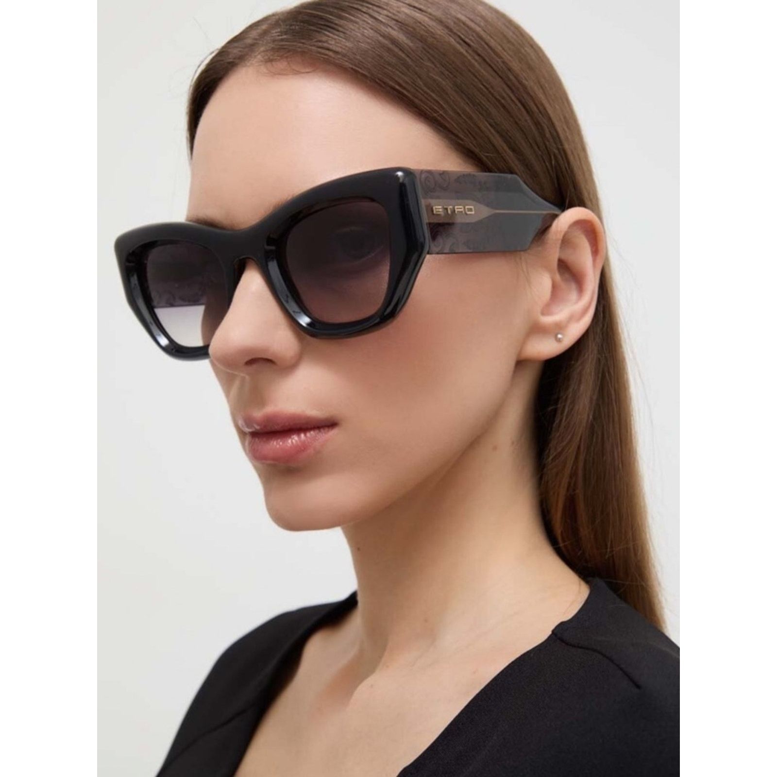 Etro New! ETRO ETRO0017/S 2LFHA Brick Cat-Eye Sunglasses Size ONE SIZE - 2 Thumbnail