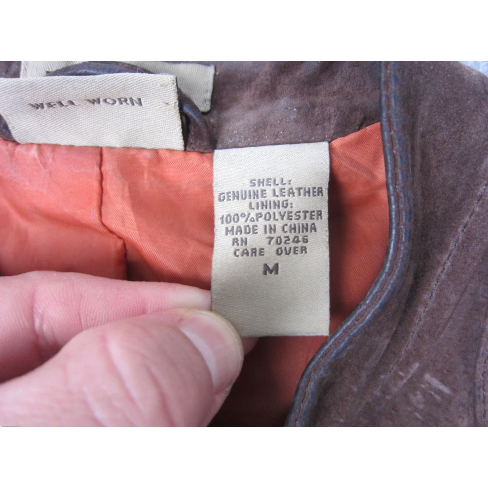 Vintage VINTAGE Ruff Hewn Leather Jacket Womens M Brown Suede Full Zip Size M / US 6-8 / IT 42-44 - 6 Thumbnail